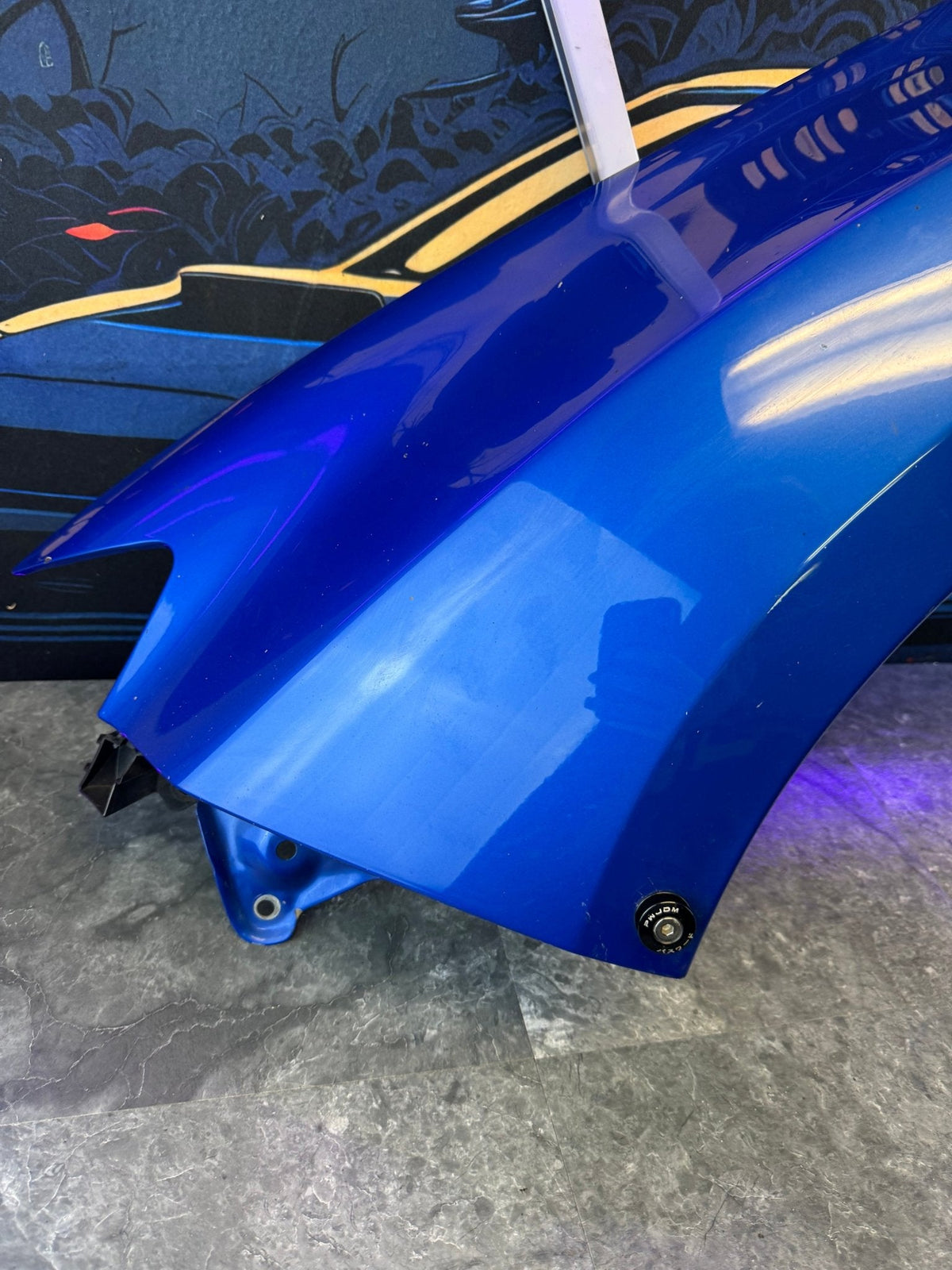 2008-2014 Subaru WRX STi WRB World Rally Blue OEM Driver Side Fender