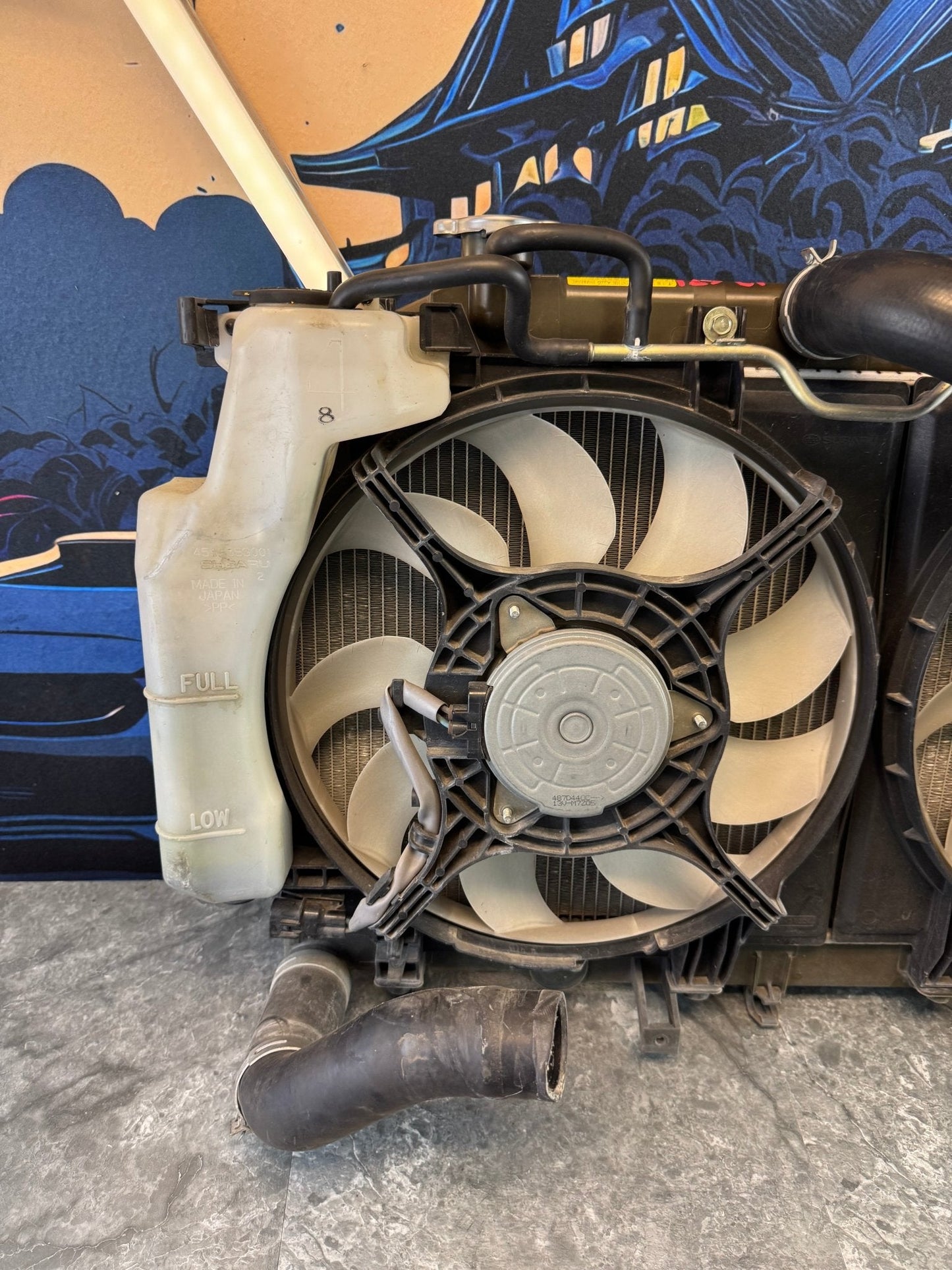 2008-2014 Subaru WRX STi OEM Radiator Assembly Fan Shroud