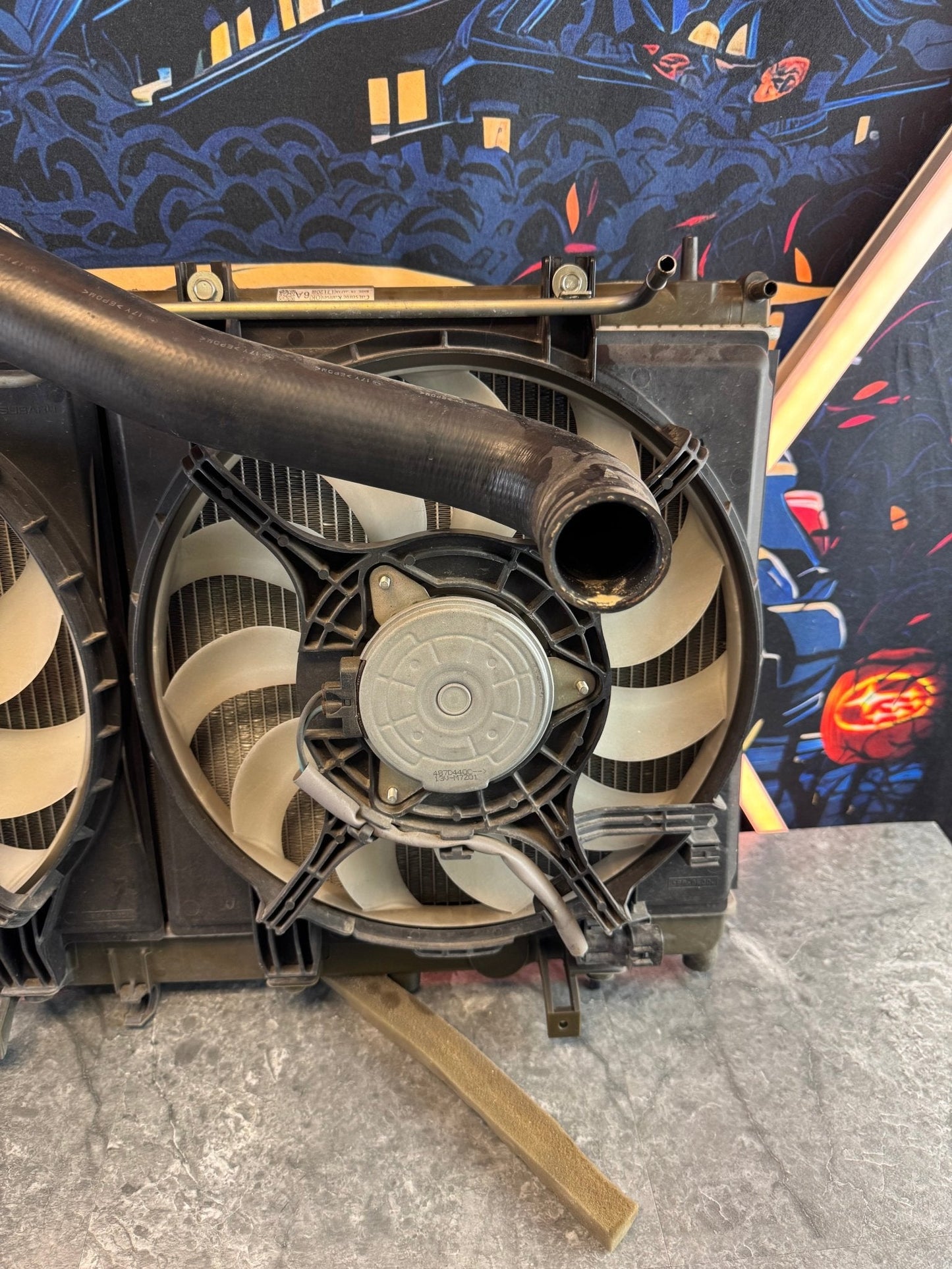 2008-2014 Subaru WRX STi OEM Radiator Assembly Fan Shroud