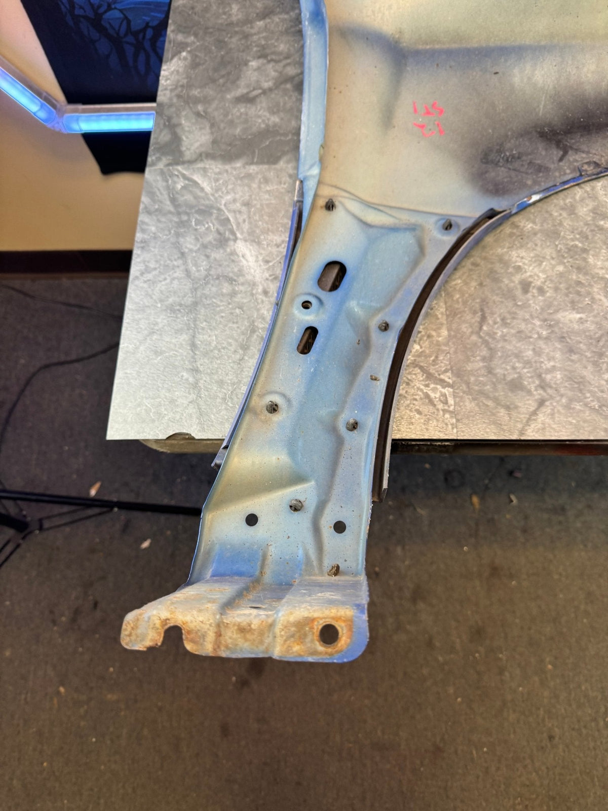 2008-2014 Subaru WRX STi WRB World Rally Blue OEM Driver Side Fender