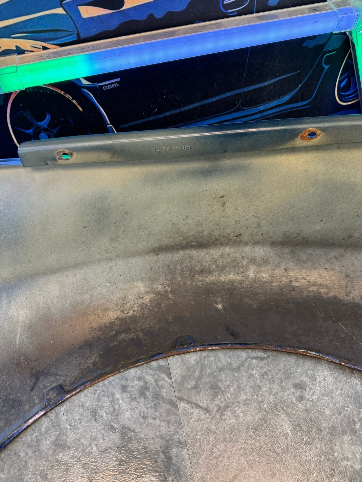 2008-2014 Subaru WRX STi WRB World Rally Blue OEM Driver Side Fender