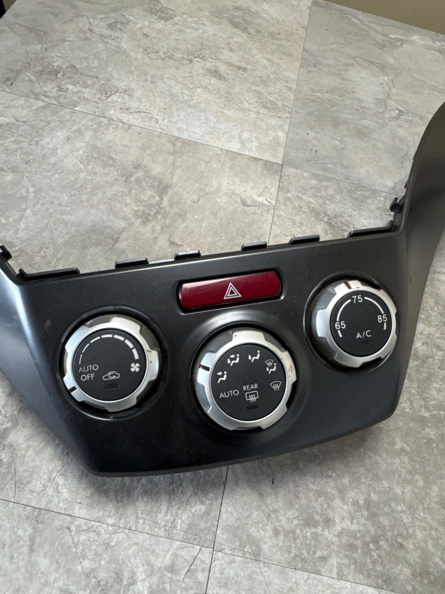 2008-2014 Subaru Impreza WRX STi Dash Climate Control HVAC Trim Cover