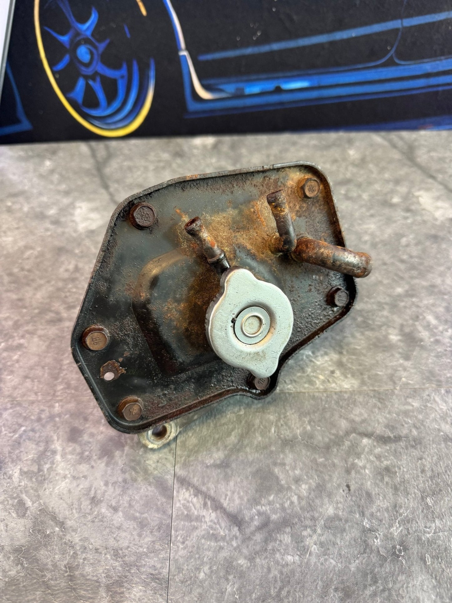 2002-2007 Subaru Impreza WRX STi OEM Metal Coolant Reservoir Expansion Tank