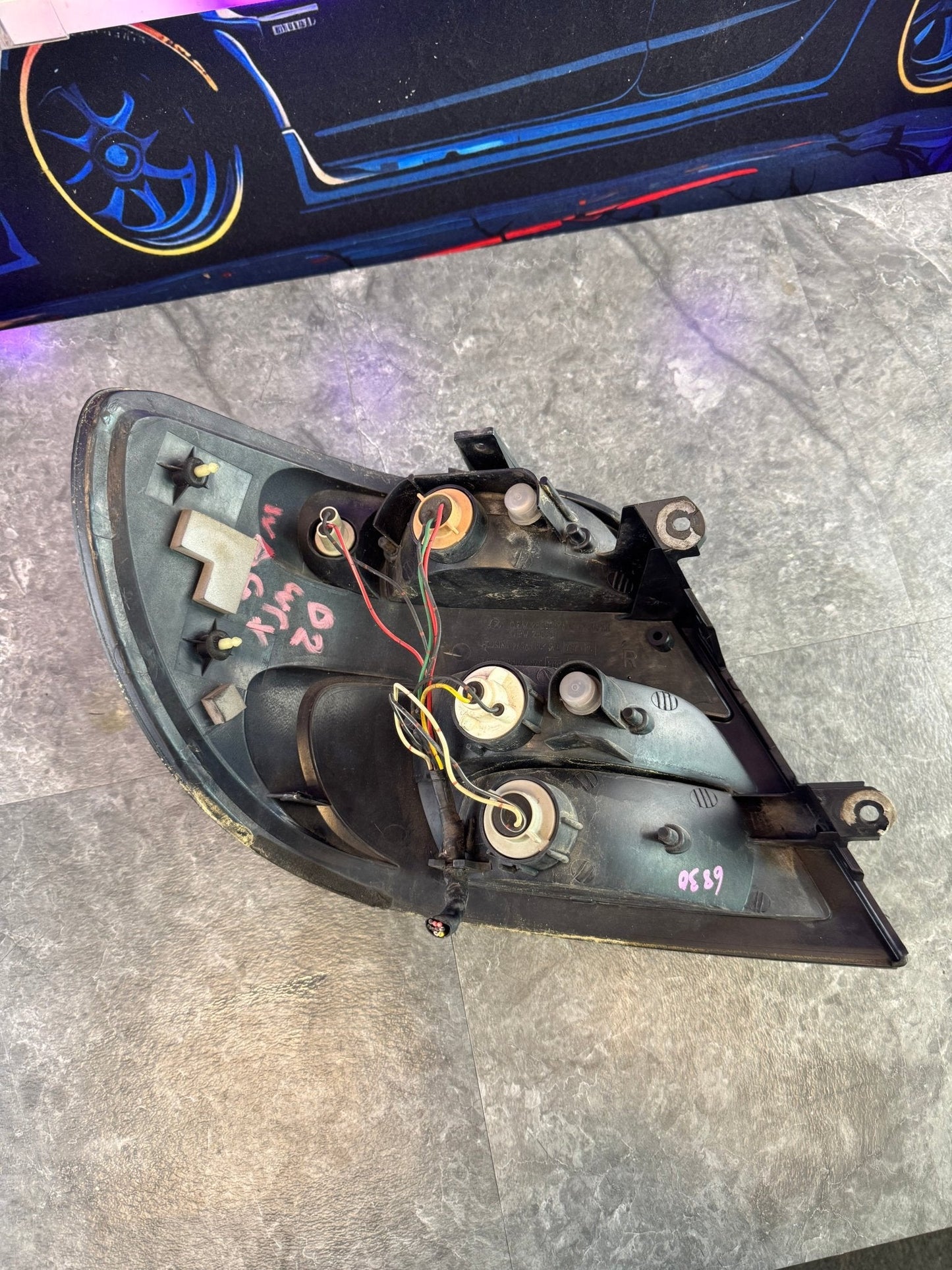 2002-2003 Subaru Impreza WRX OEM RH Side Tail Light Assembly Sedan