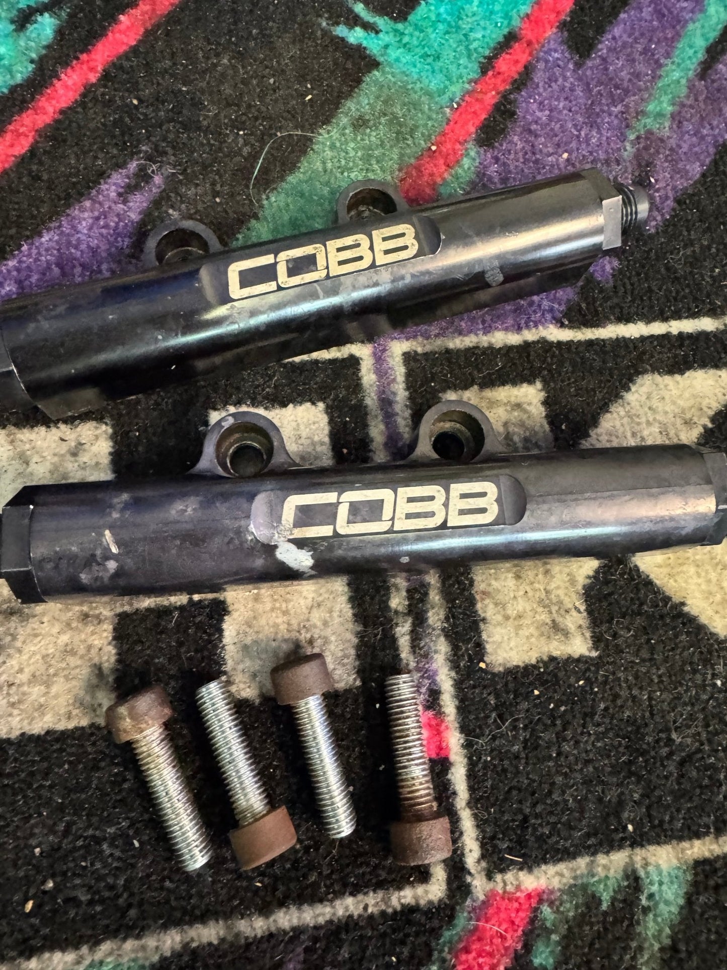 2008-2021 Subaru WRX STi Cobb Billet Top Feed Fuel Rails With Quick Disconnect Fitting