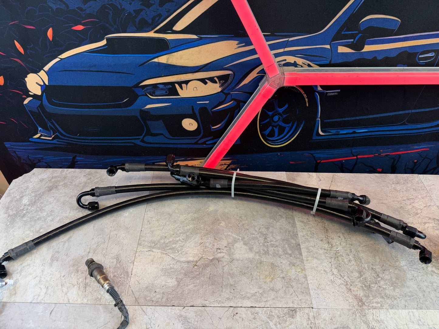 IAG 2008-2021 Subaru WRX STi (like Cobb Tuning) PTFE Braided Fuel Lines Kit