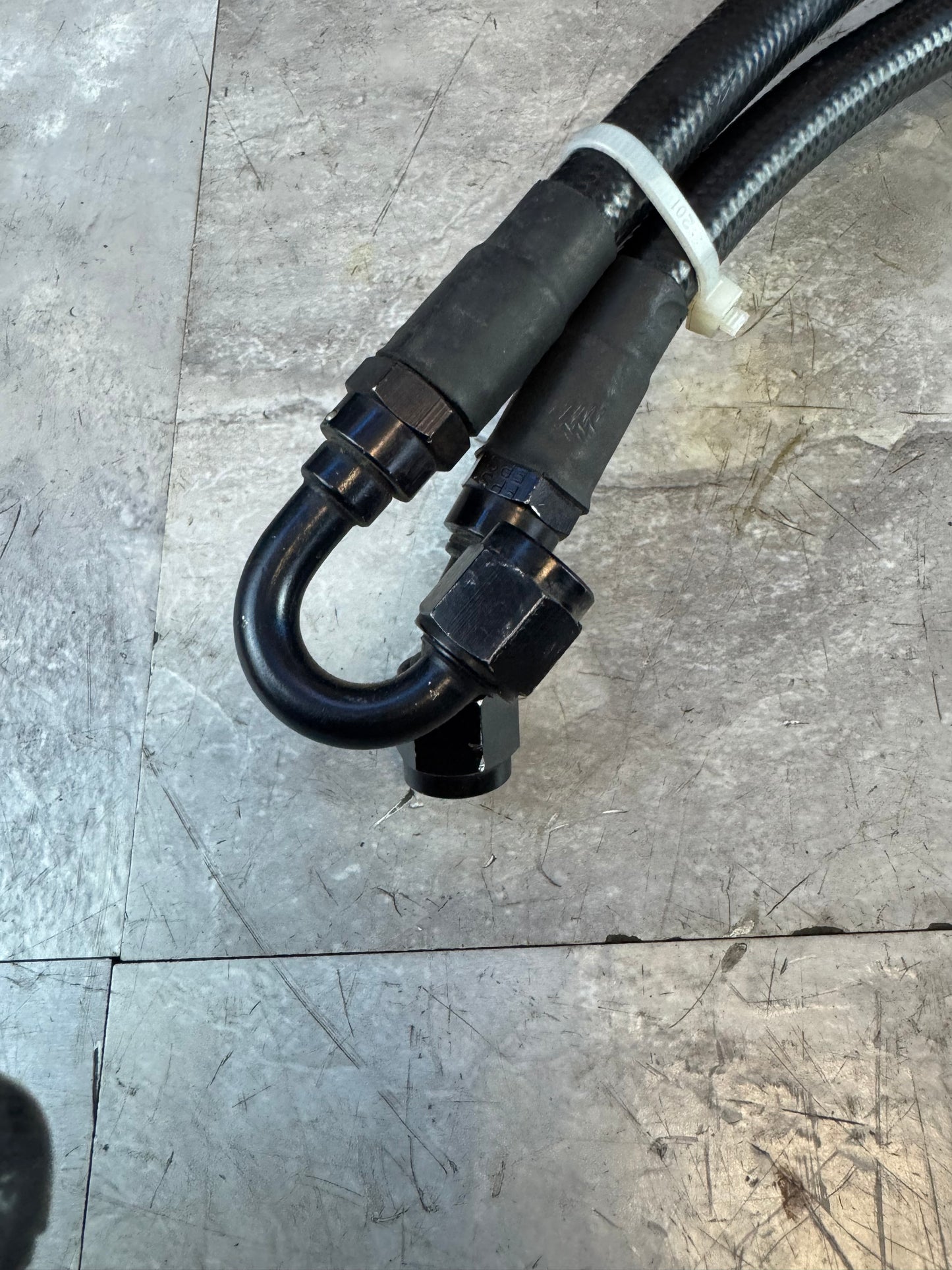 2008-2021 Subaru WRX STi Cobb Tuning PTFE Braided Fuel Lines Kit N1