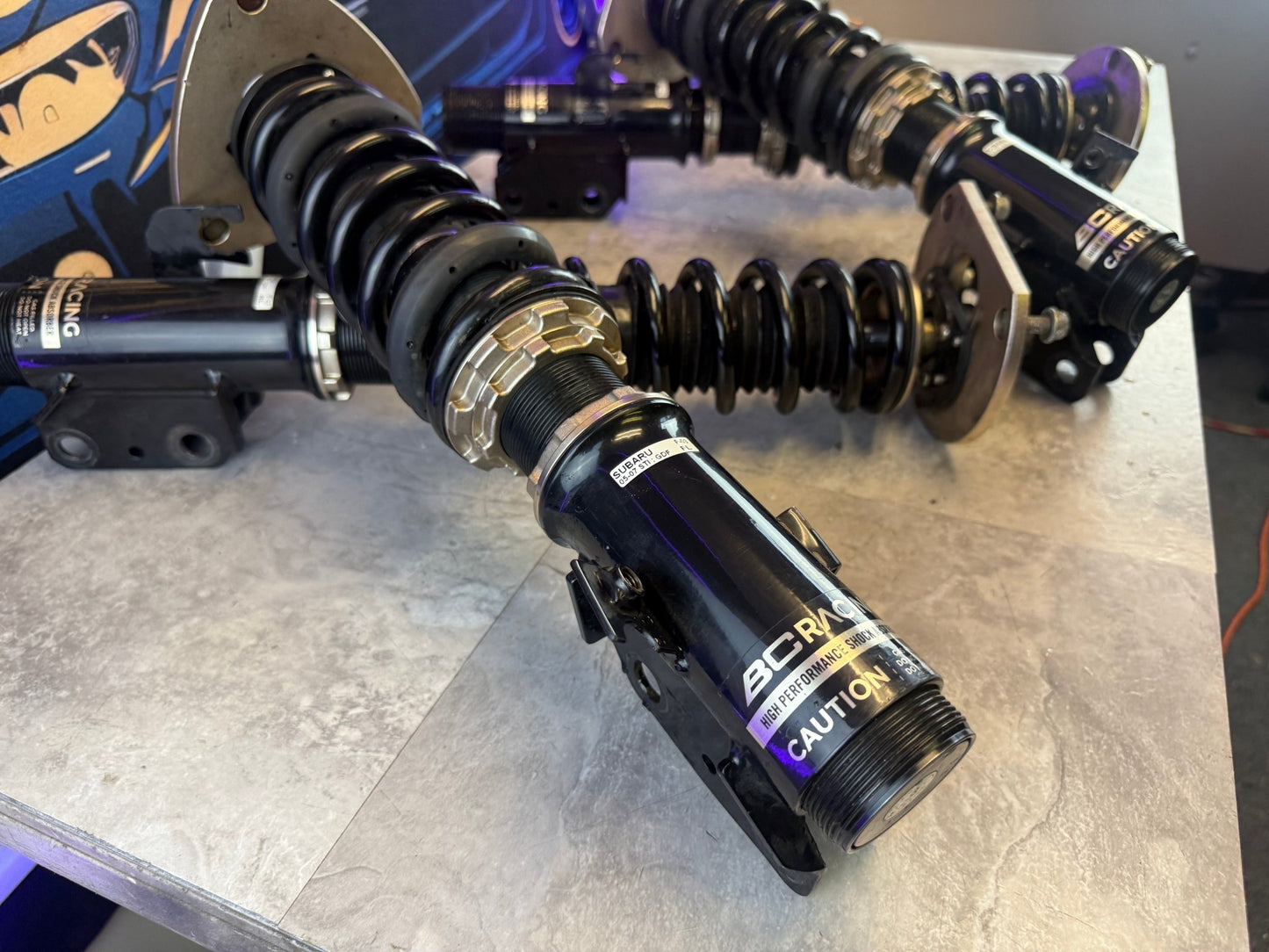 BC BR coil over suspension coilovers coilover Subaru STi 2005-2007 05-07 5x114