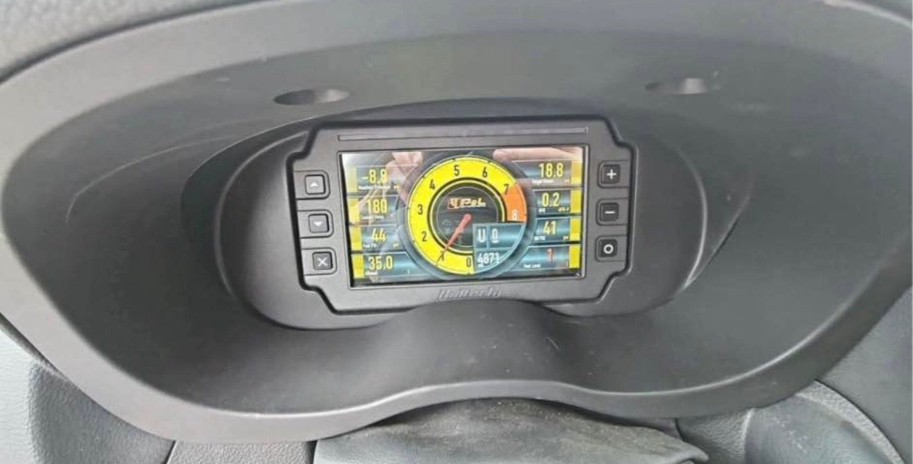 HALTECH ecu set up for VA Subaru STi ELITE 2500 stand alone LC-7 display & 8 button pad haltech