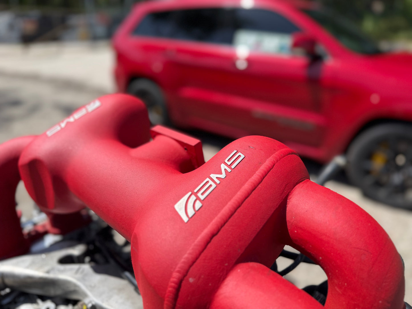 AMS standard cast intake manifold 02-21 Subaru STi red “ standard “ wrx EJ257 EJ25