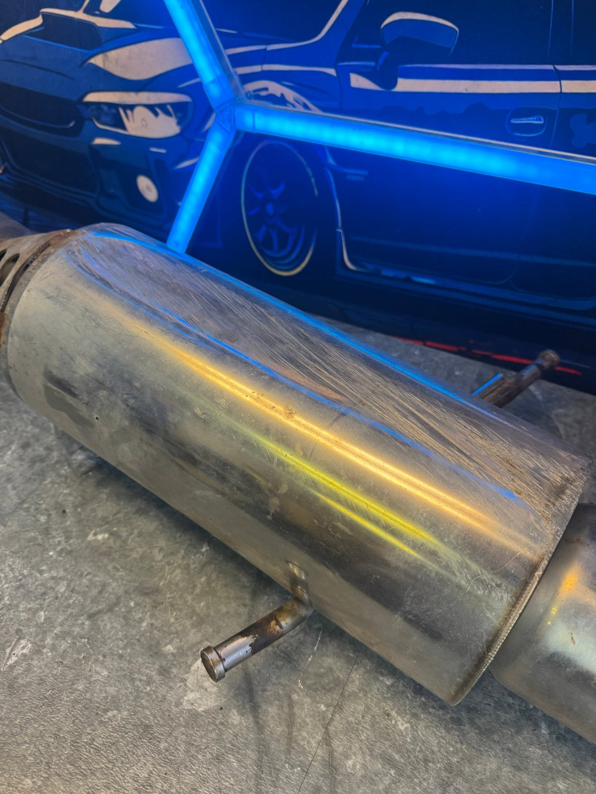 2004-2007 Subaru WRX STi Sedan HKS Hi-Power Axle Back Exhaust Muffler