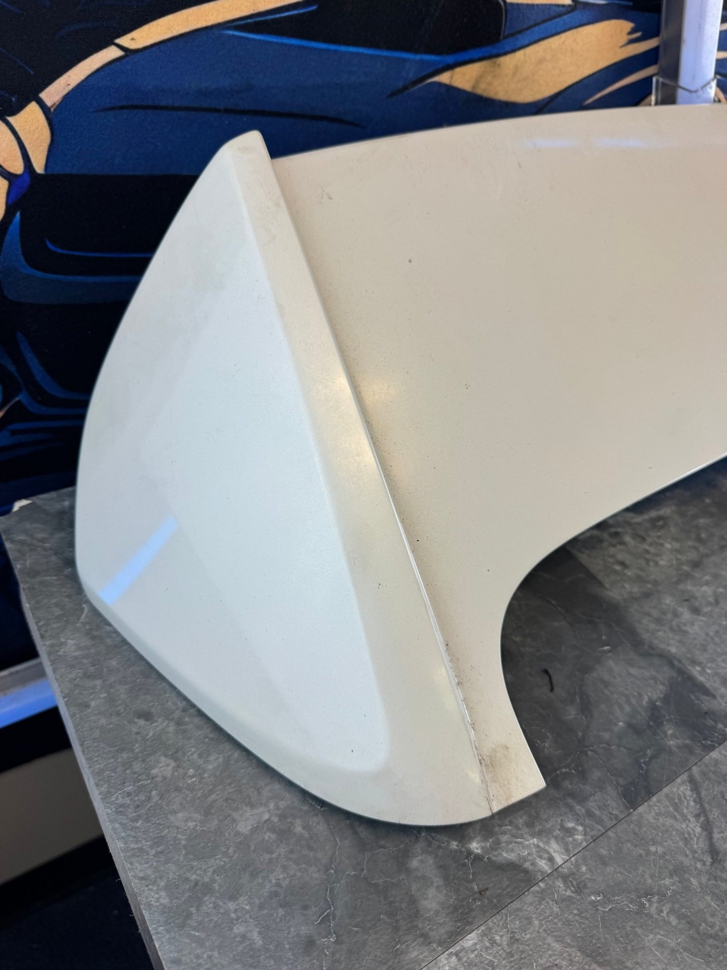 2008-2014 Subaru WRX STi OEM Hatch Wing Spoiler Hatchback White