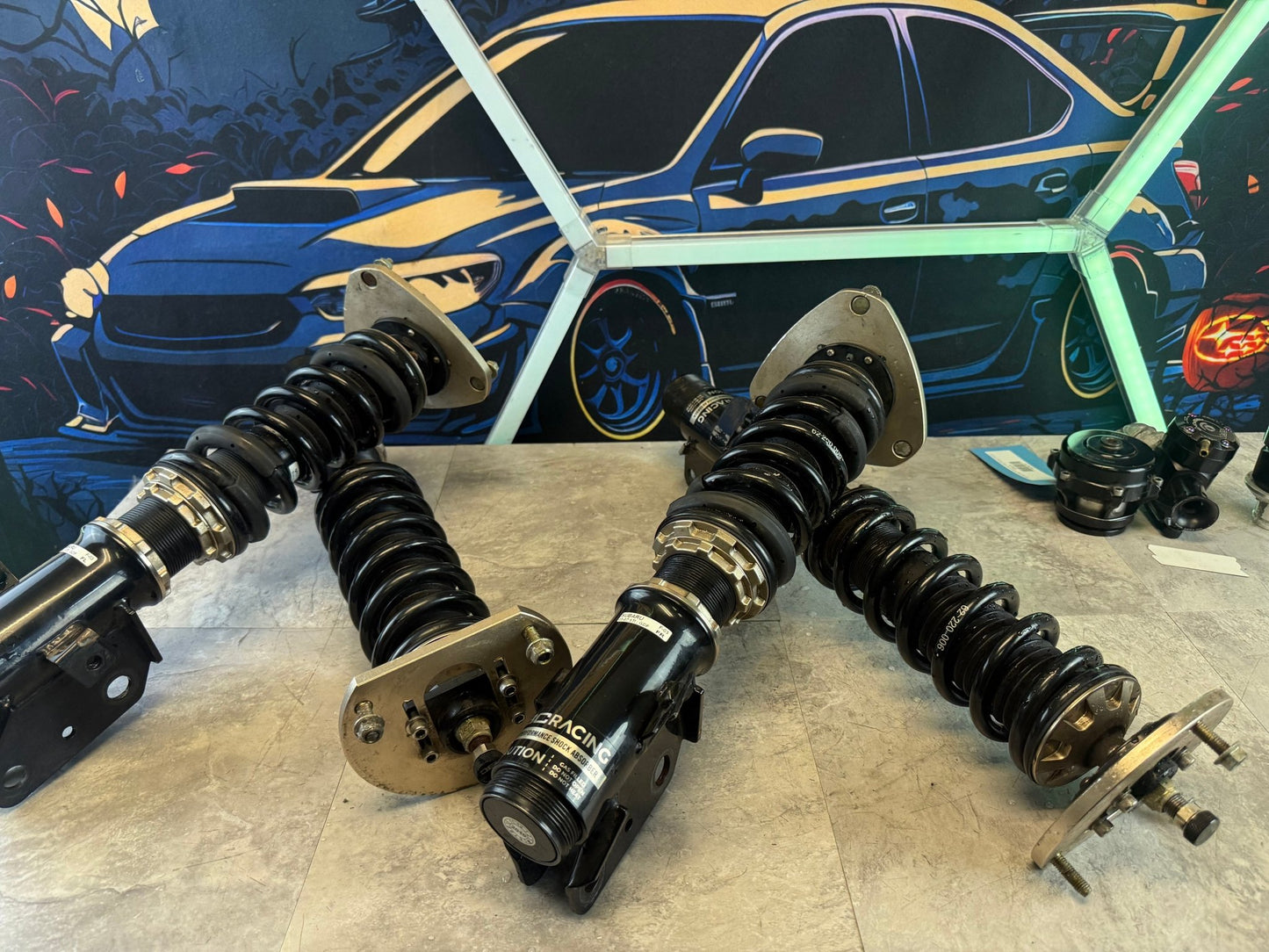 BC BR coil over suspension coilovers coilover Subaru STi 2005-2007 05-07 5x114