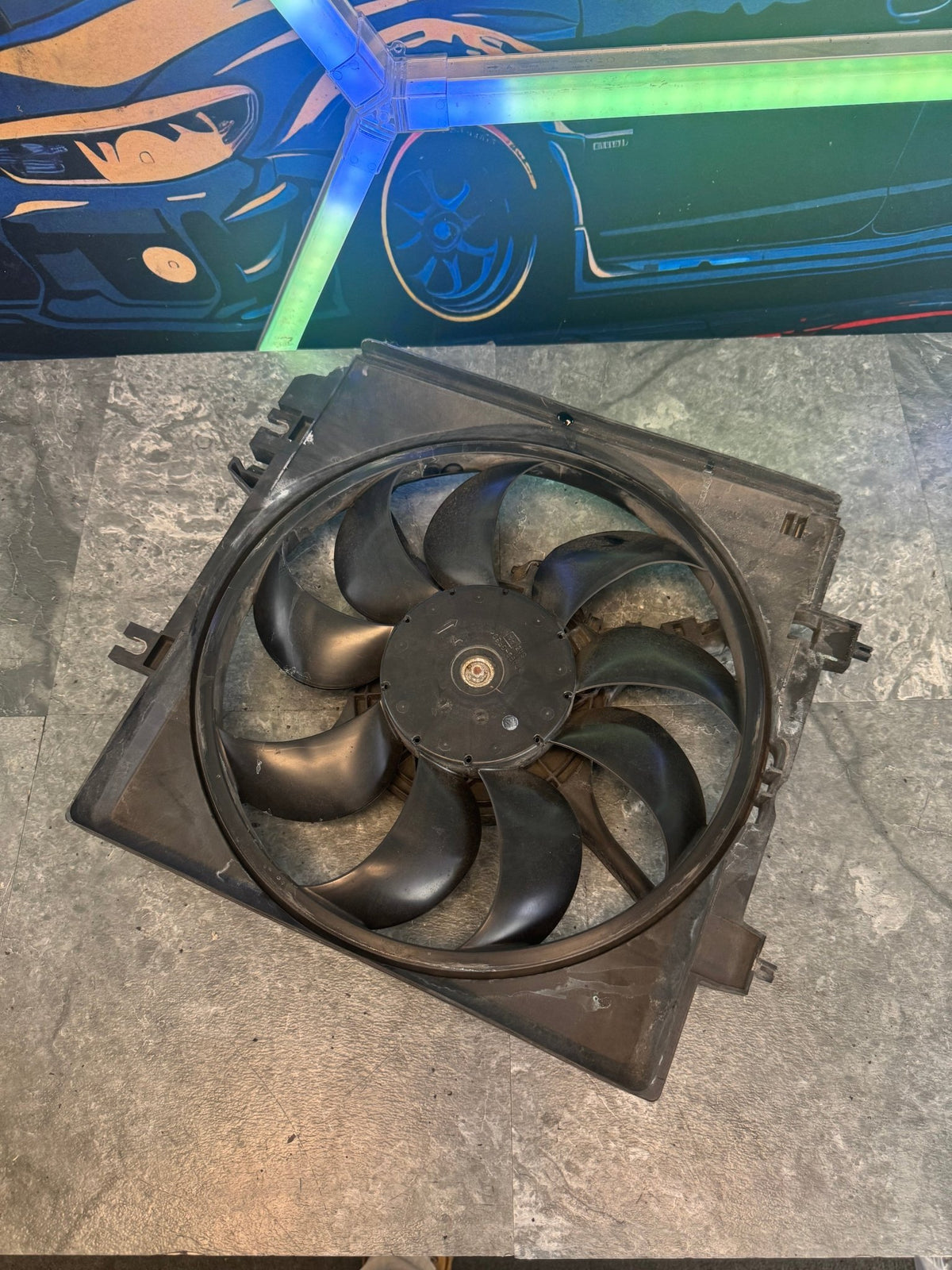 2008-2014 Subaru Impreza WRX STi OEM Radiator Fan 9-Blade Cooling Fan