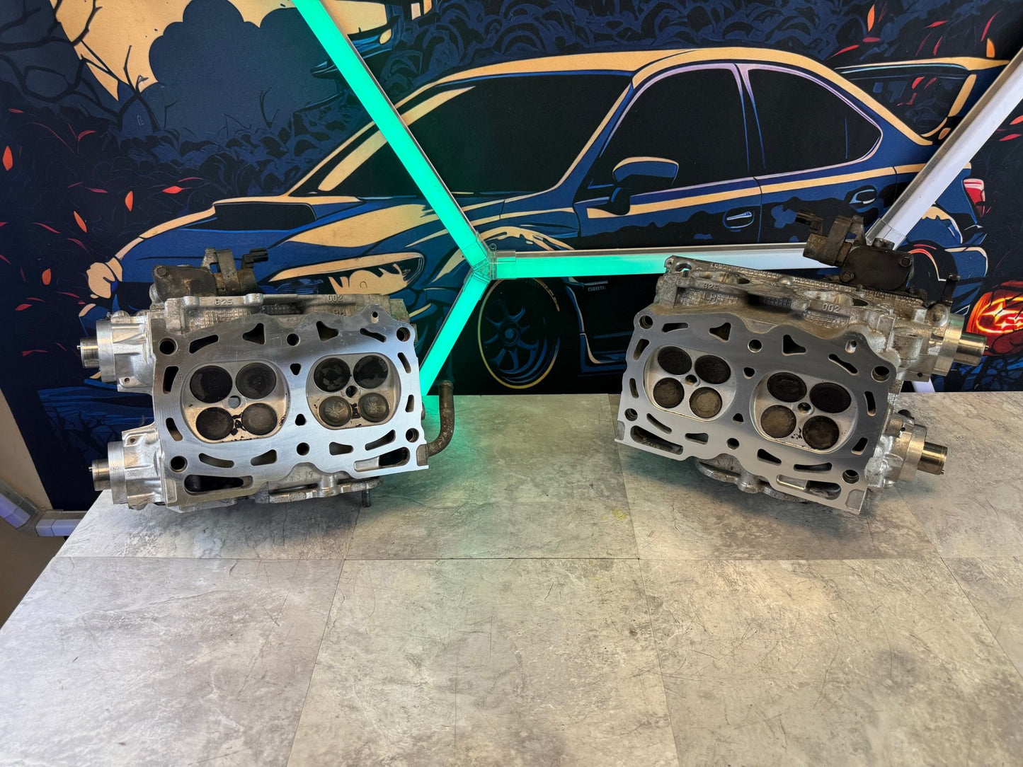 B25 Subaru STi cylinder heads 2004 - 2006 single AVCS SAVCS wrx ej255 legacy gt forester xt