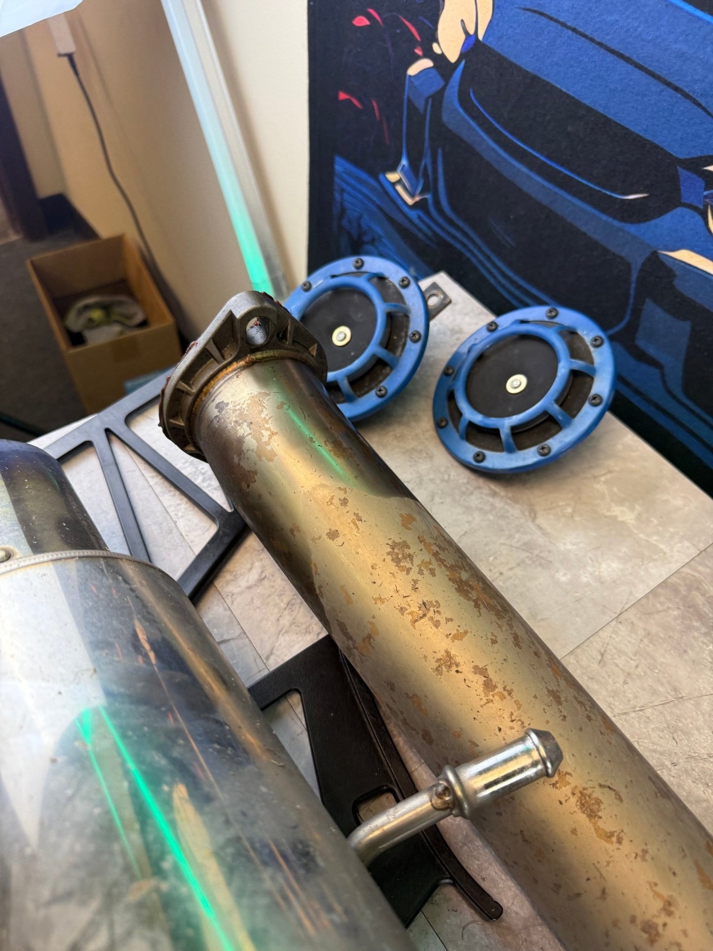 Invidia N1 cat back TI tip race mid pipe& axle back Subaru   Exhaust For 02-07 WRX/STi