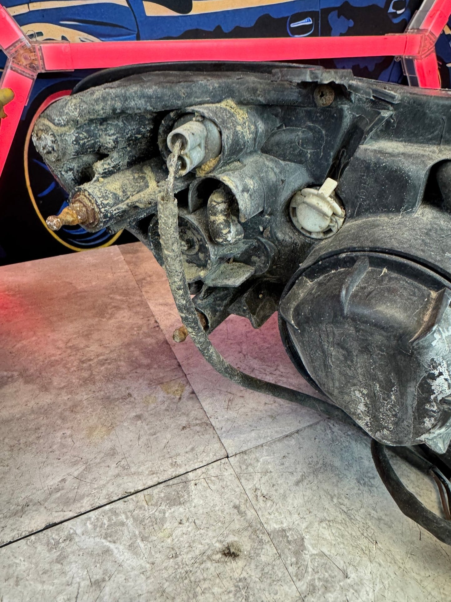 2006-2007 Subaru Impreza WRX STi Aftermarket LED Bar Headlight Pair Assembly B2