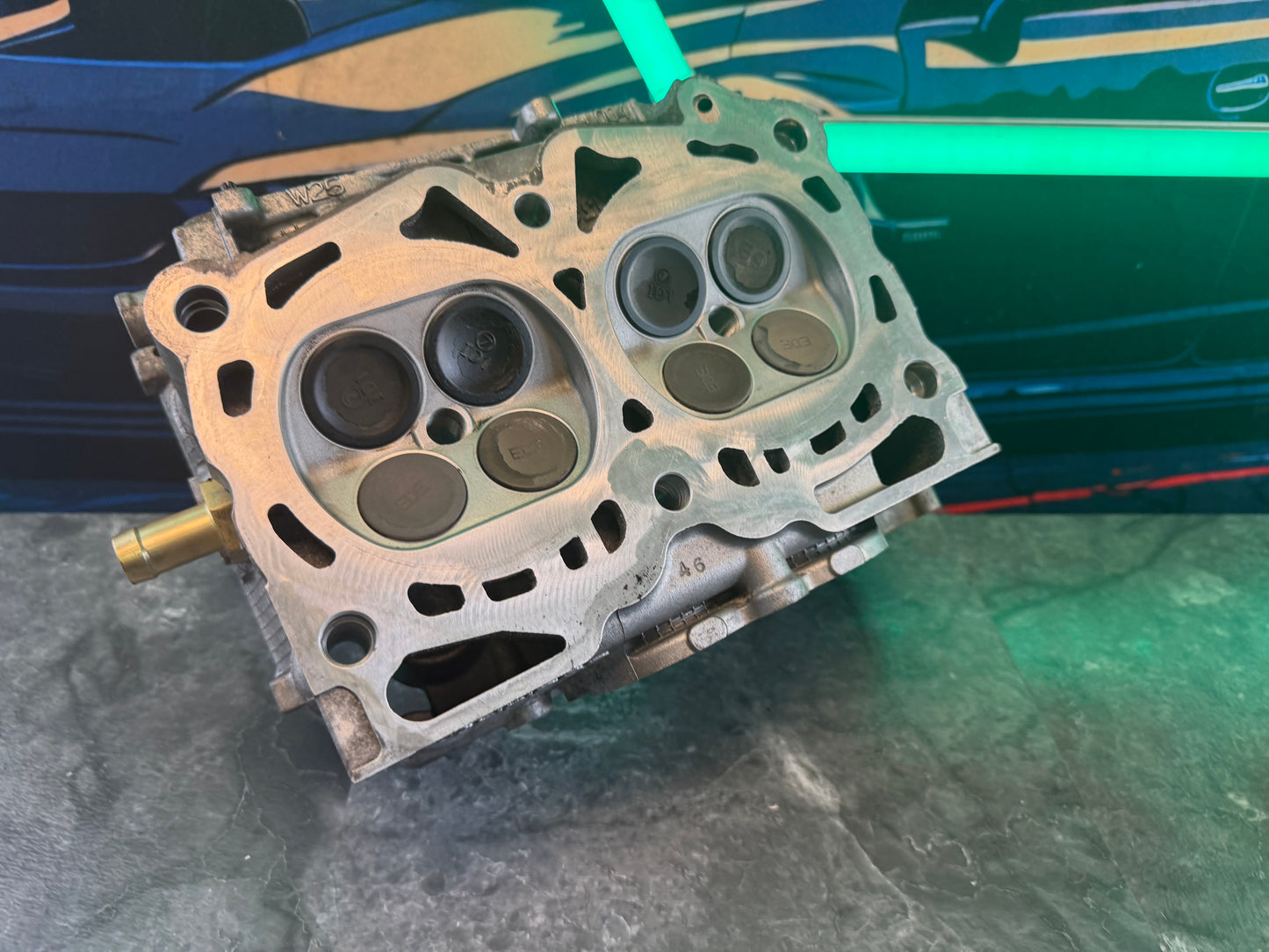 Outfront Motorsports w25 2008-2021 DAVCS dual avcs Subaru STi cylinder heads 1/2 drilled GSC