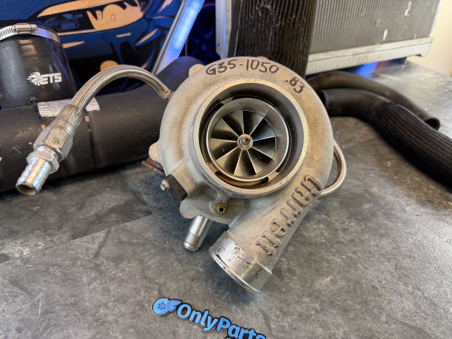 GARRETT “ 1050 “ G35-1050 GTX 3584 RS turbo Subaru STi & wrx 1000 + hp ball bearing billet