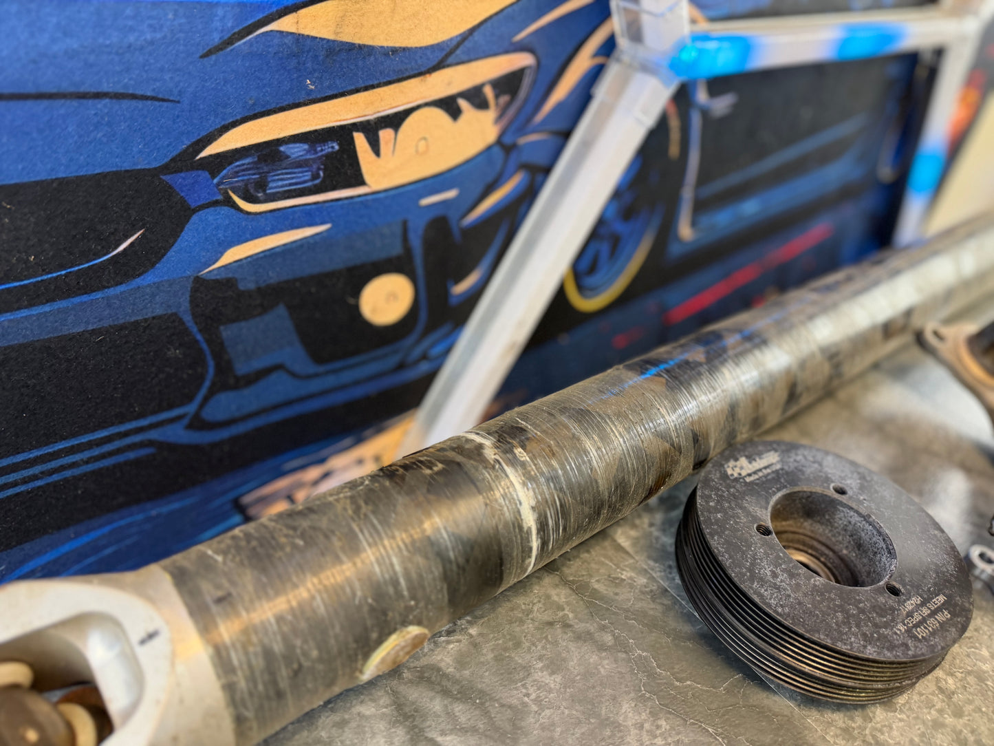 DSS CF driveshaft shop carbon fiber driveshaft 2004 -2007 Subaru STi GD 02-07 wrx 6 speed transmission