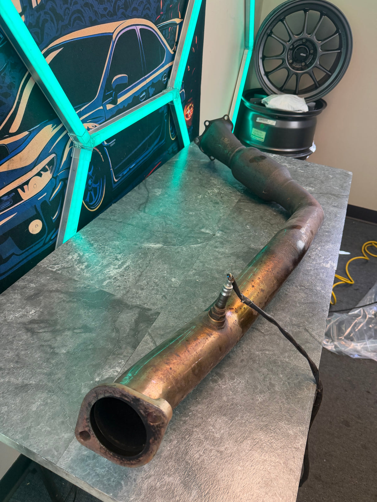 INVIDIA catted downpipe 2004 - 2007 Subaru STi & 02-07 wrx