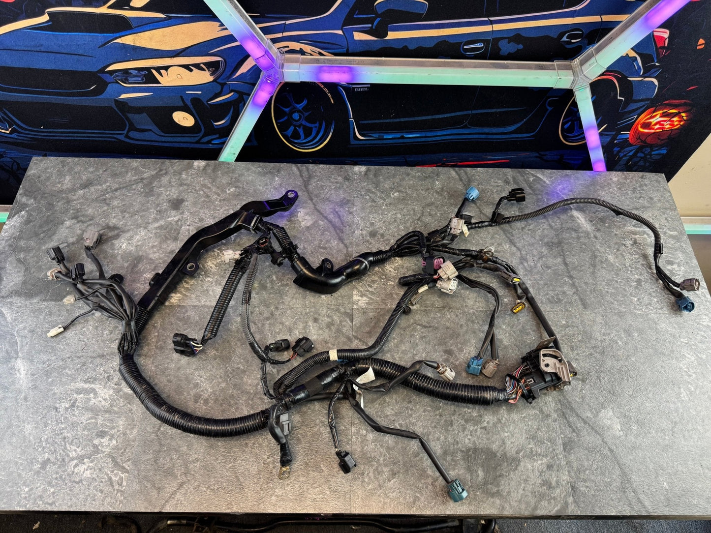 2012 Subaru STi Engine Wiring Harness 24020AF060 With Injector Dynamics Injector Plugs