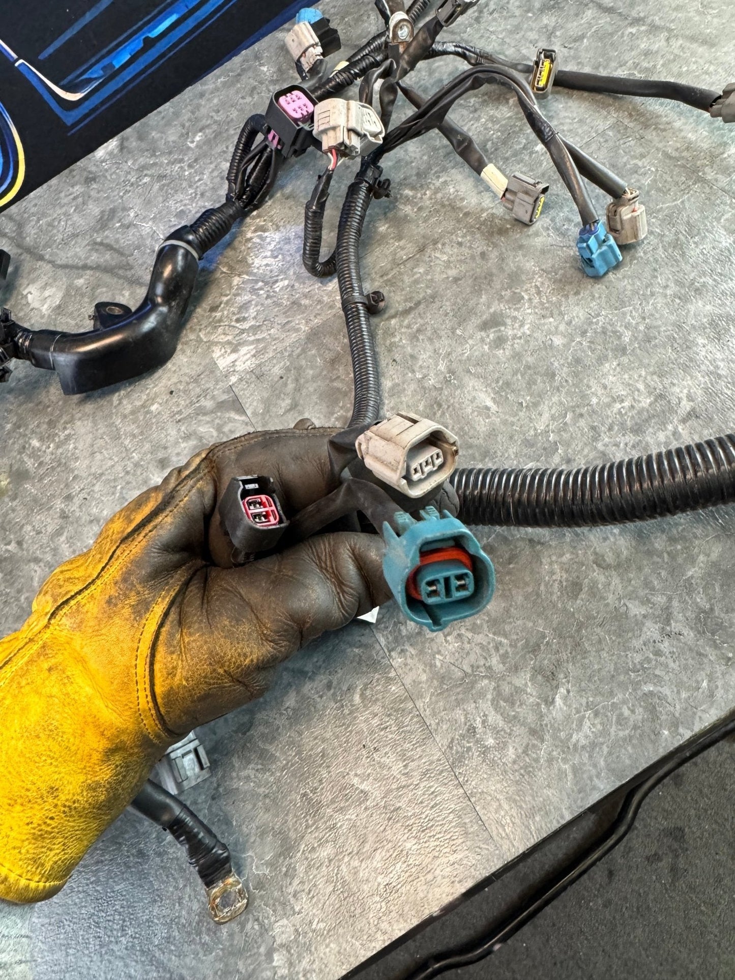 2012 Subaru STi Engine Wiring Harness 24020AF060 With Injector Dynamics Injector Plugs