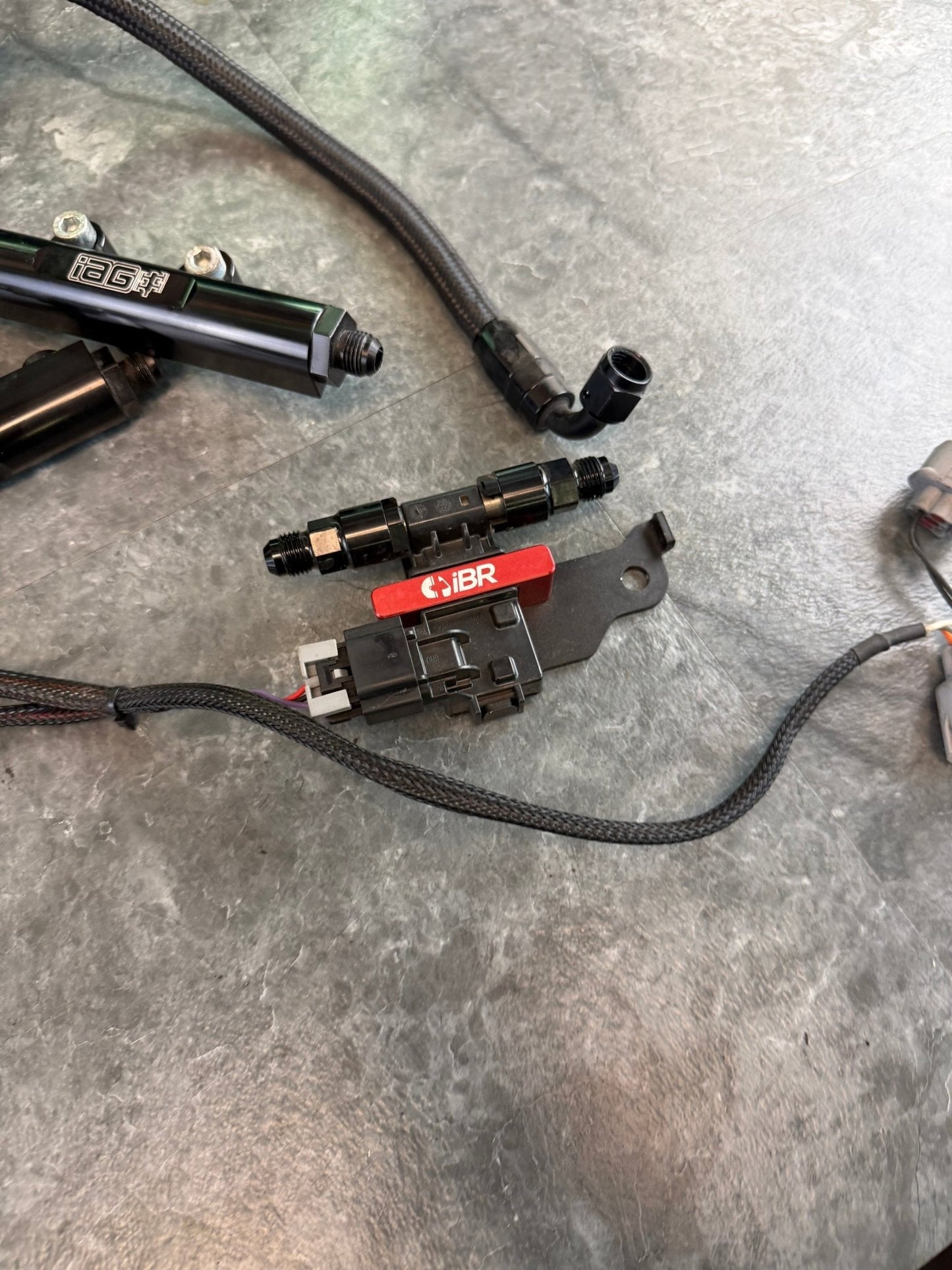 Under the hood fueling kit Subaru STi 08-21 w: iag fuel rails , areomotive FPR, lines , IBR flex fuel kit