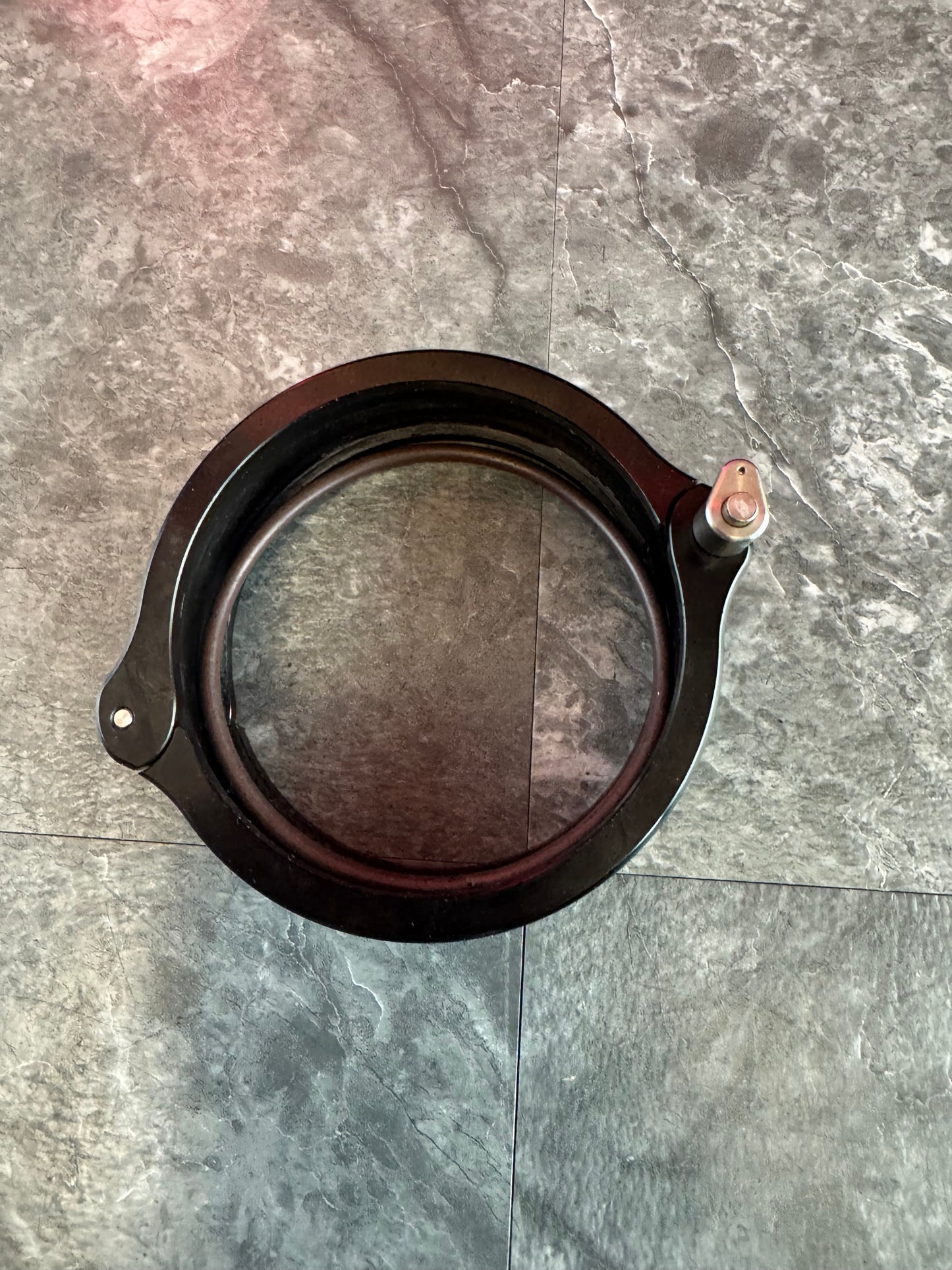 Vibrant Vanjen 3" HD Clamp Quick Disconnect Piping Clamp Anodized Black