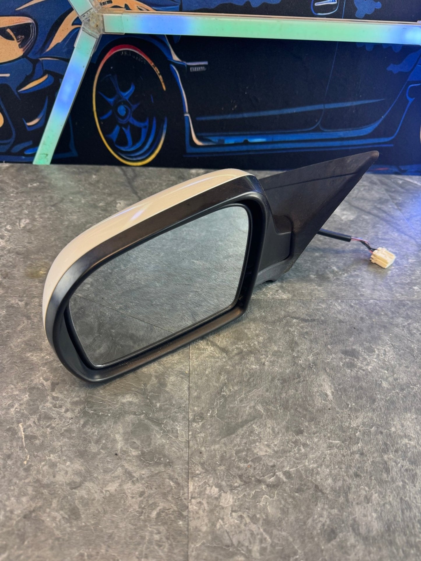 2008-2014 Subaru WRX OEM LH Driver Side Mirror White