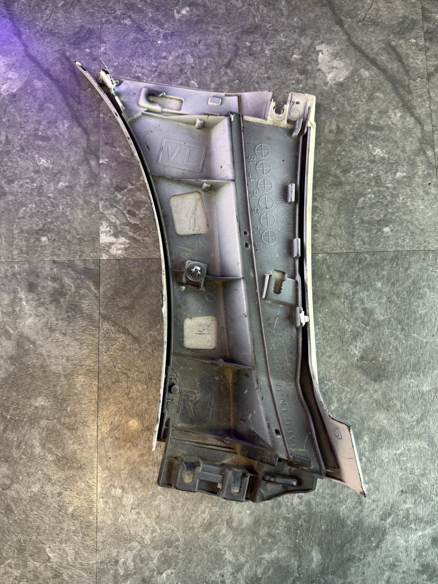 2015-2021 Subaru WRX STi OEM RH Fender Garnish CWP