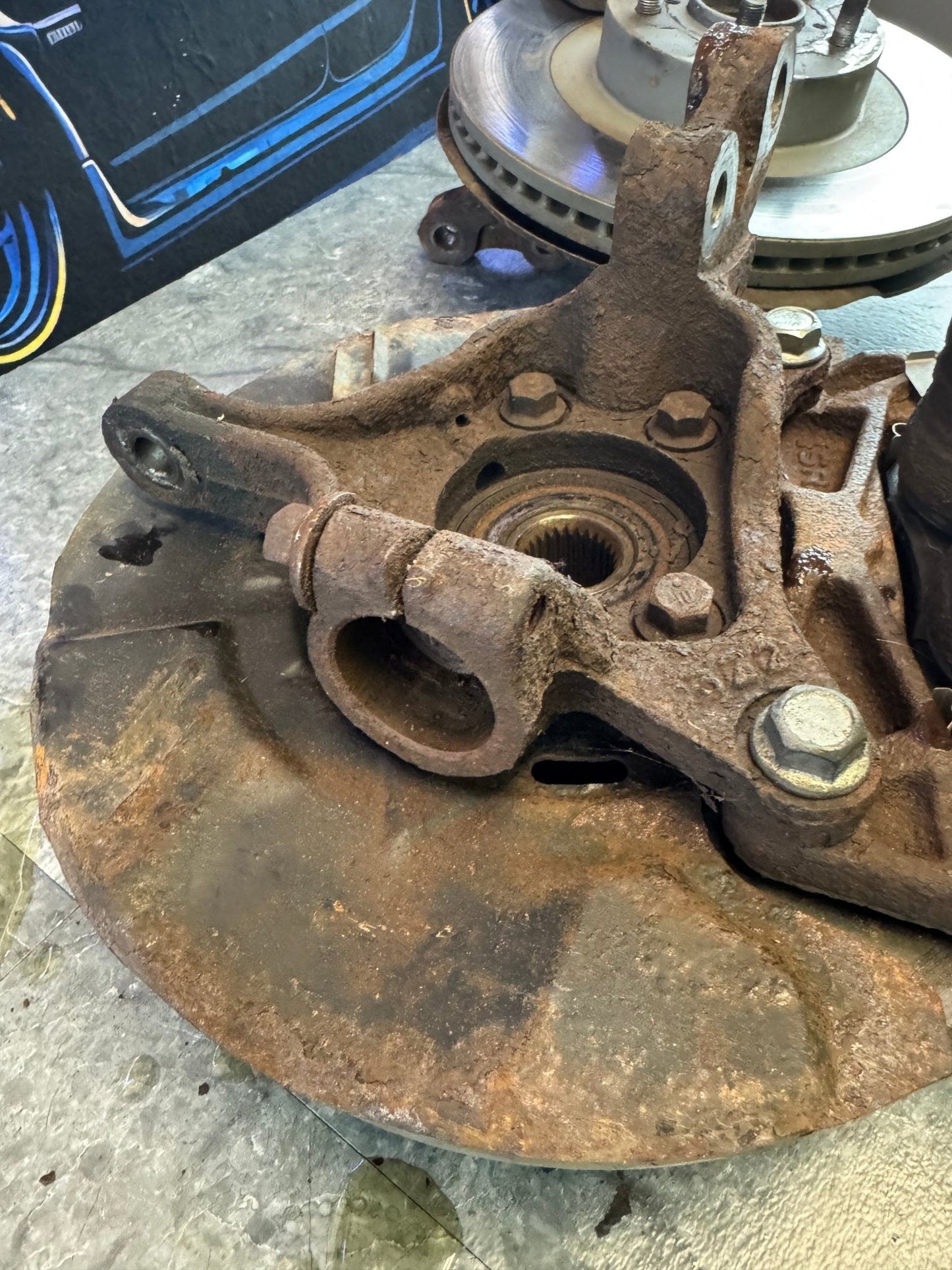 2010-2014 Subaru WRX OEM Front Knuckle Hubs Assembly With Brake Calipers Pair LH RH Left Right