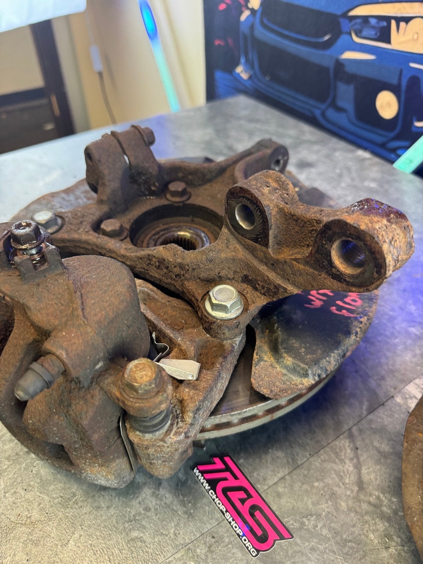 2010-2014 Subaru WRX OEM Front Knuckle Hubs Assembly With Brake Calipers Pair LH RH Left Right