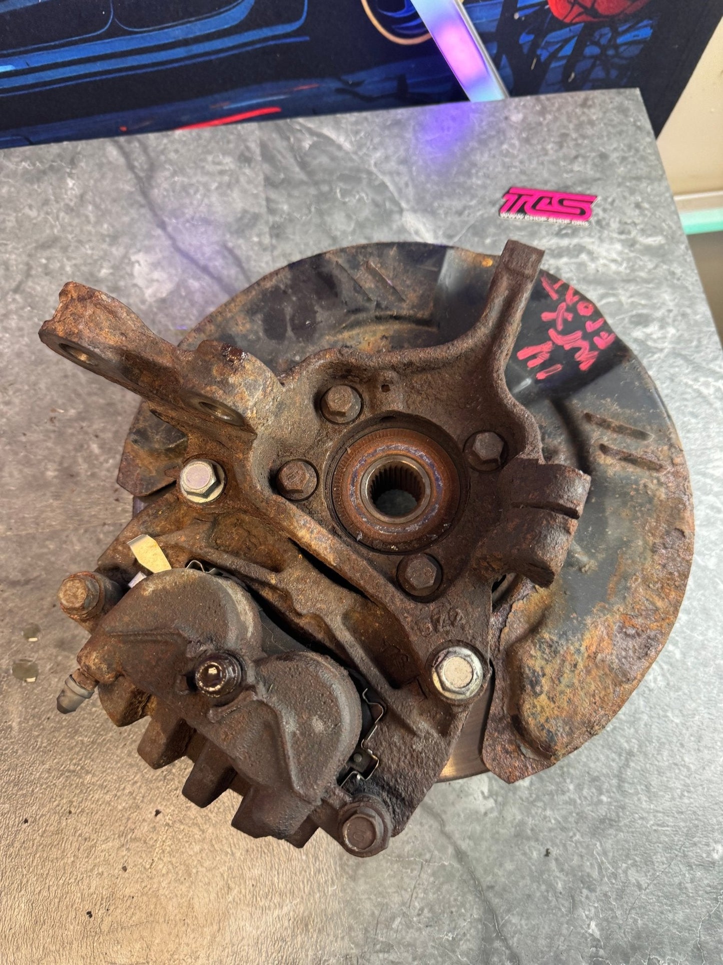 2010-2014 Subaru WRX OEM Front Knuckle Hubs Assembly With Brake Calipers Pair LH RH Left Right