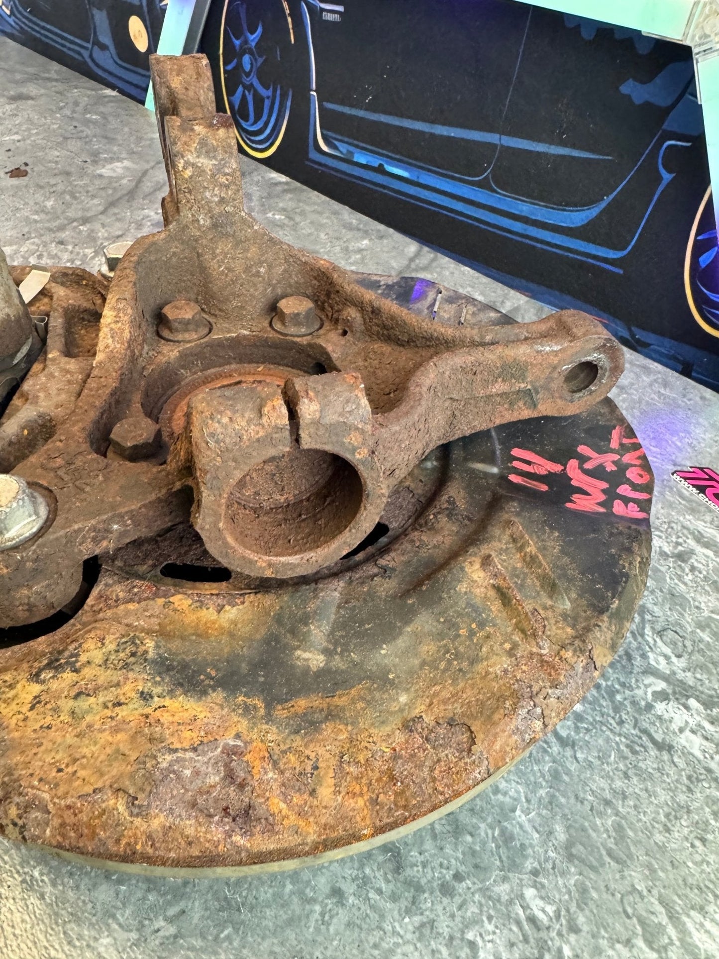 2010-2014 Subaru WRX OEM Front Knuckle Hubs Assembly With Brake Calipers Pair LH RH Left Right