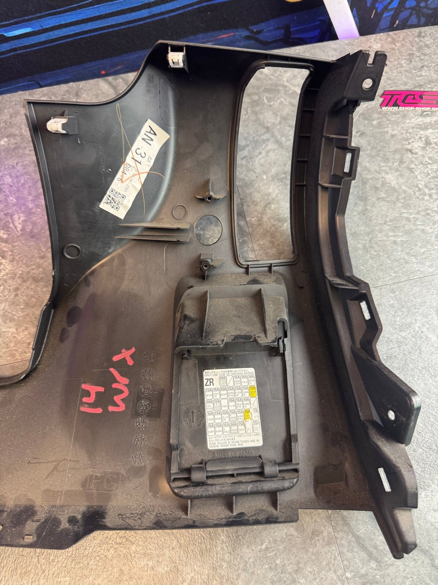 2008-2014 Subaru WRX STi OEM Driver Dash Kick Panel Trim Under Steering Column