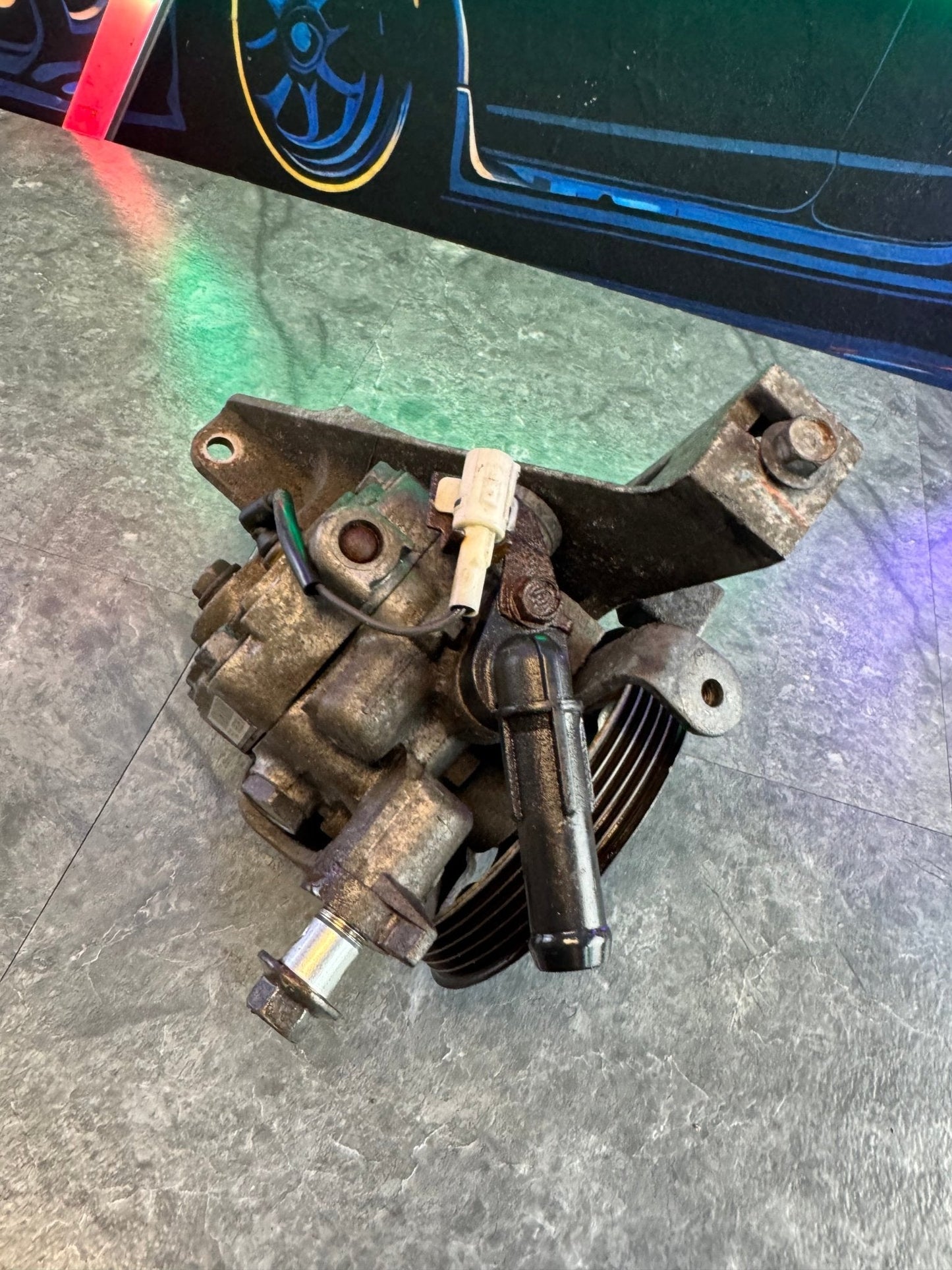 2008-2021 Subaru WRX STi Power OEM Steering Pump With Bracket KOYO EJ