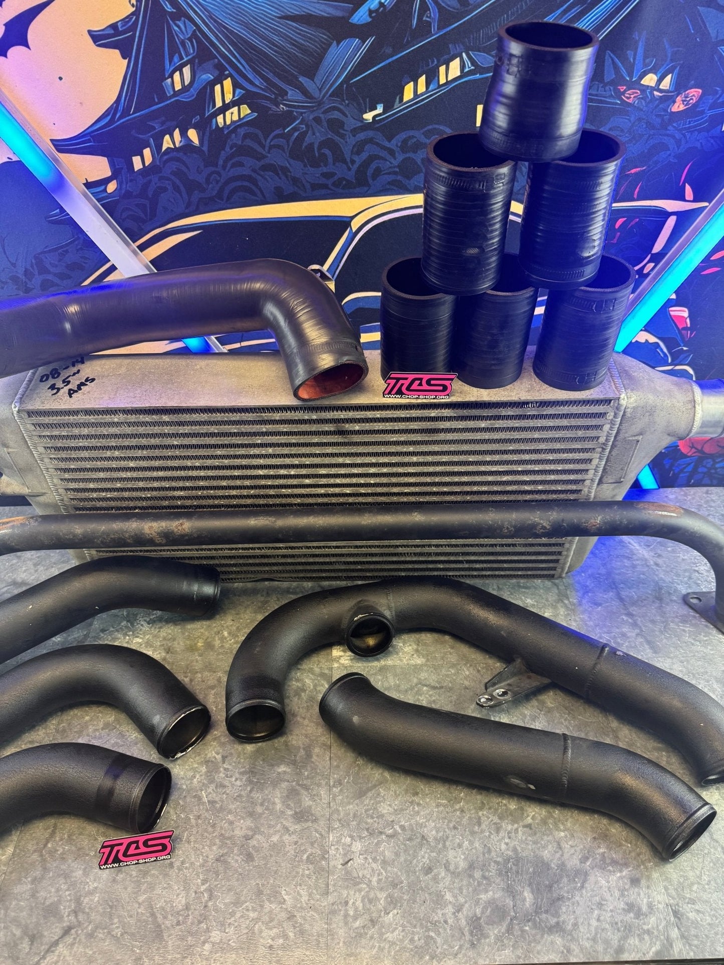 2008-2014 Subaru WRX STi AMS Front Mount Intercooler Rotated Turbo Stock Manifold Kit