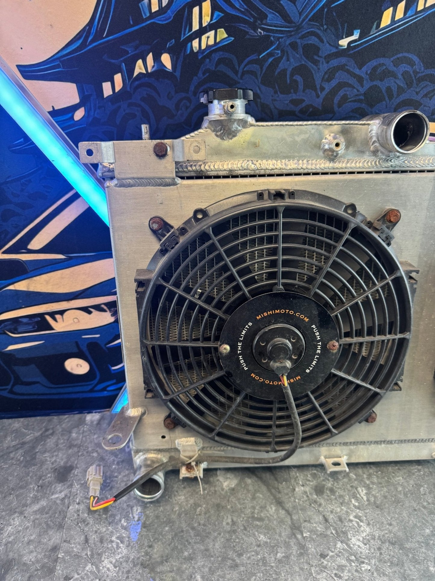 2008-2021 Subaru WRX STi Mishimoto X-Line Aluminum Radiator Assembly With Mishimoto Fan Shroud