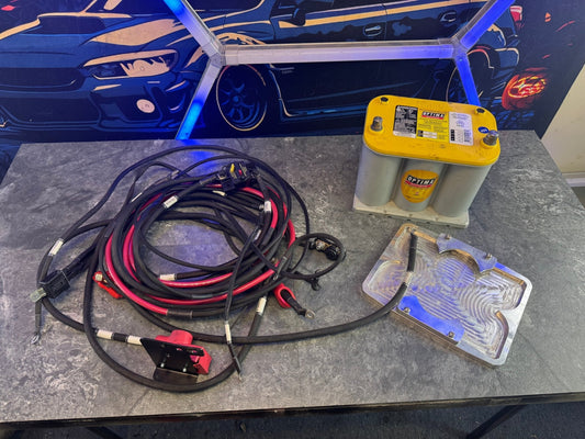 2008-2014 Subaru Impreza WRX Optima Battery Relocation Kit With IWire Grounding Kit And Battery Tray