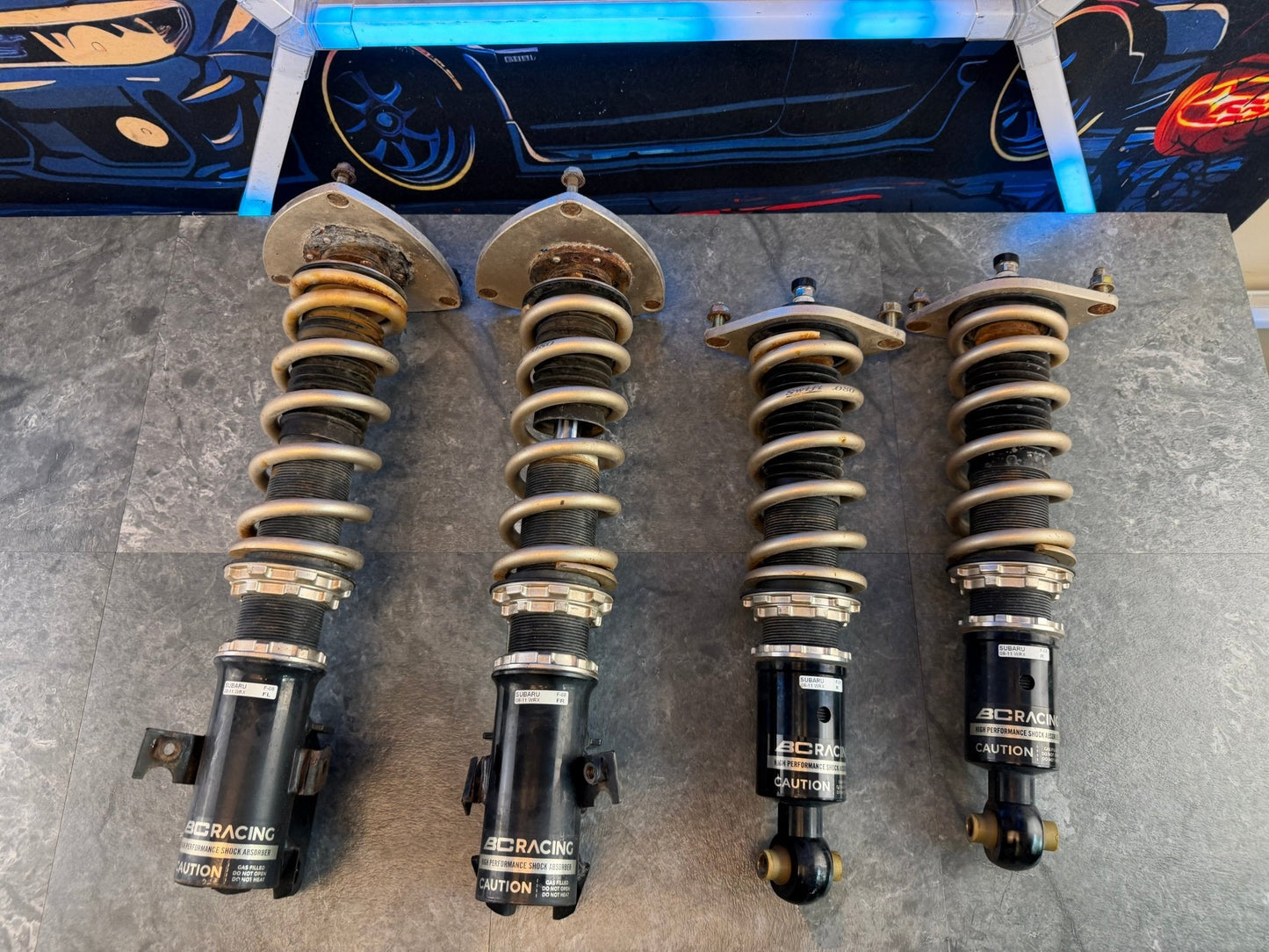 BC racing BR coil overs coilovers suspension 2008-2014 Subaru wrx 5x100 w/ swift springs