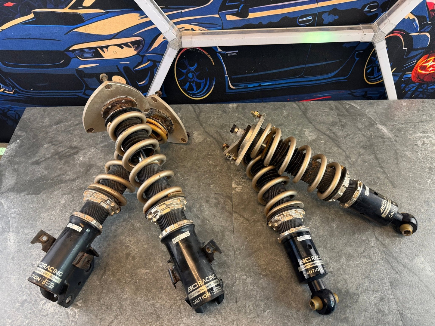 BC racing BR coil overs coilovers suspension 2008-2014 Subaru wrx 5x100 w/ swift springs