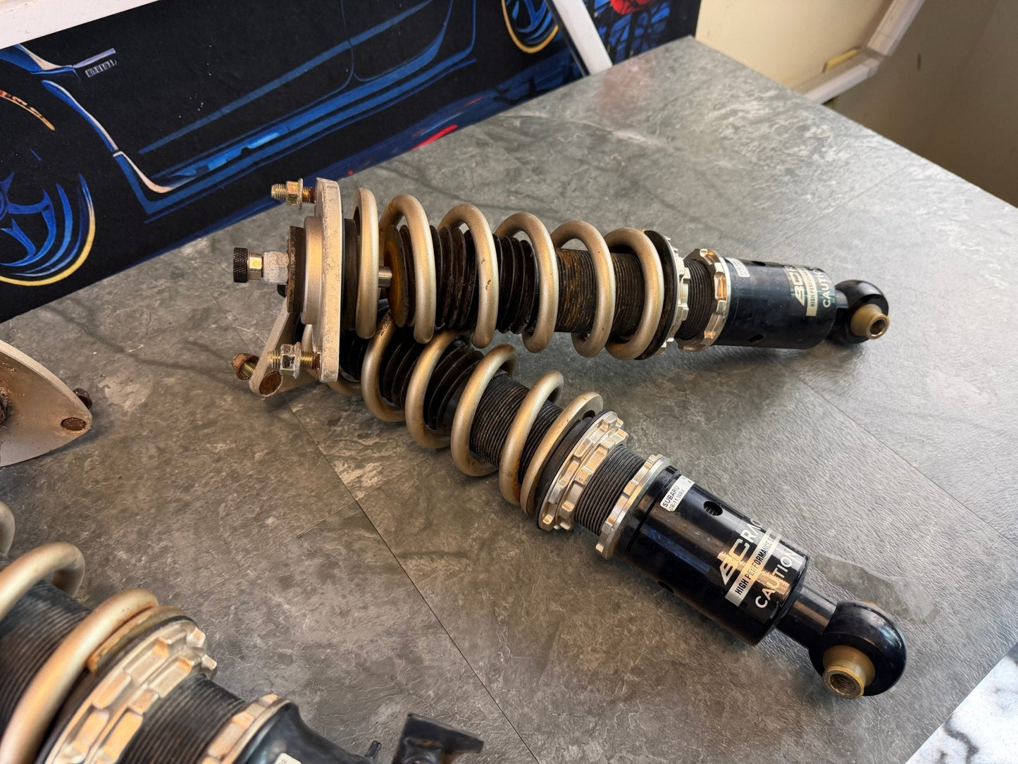 BC racing BR coil overs coilovers suspension 2008-2014 Subaru wrx 5x100 w/ swift springs