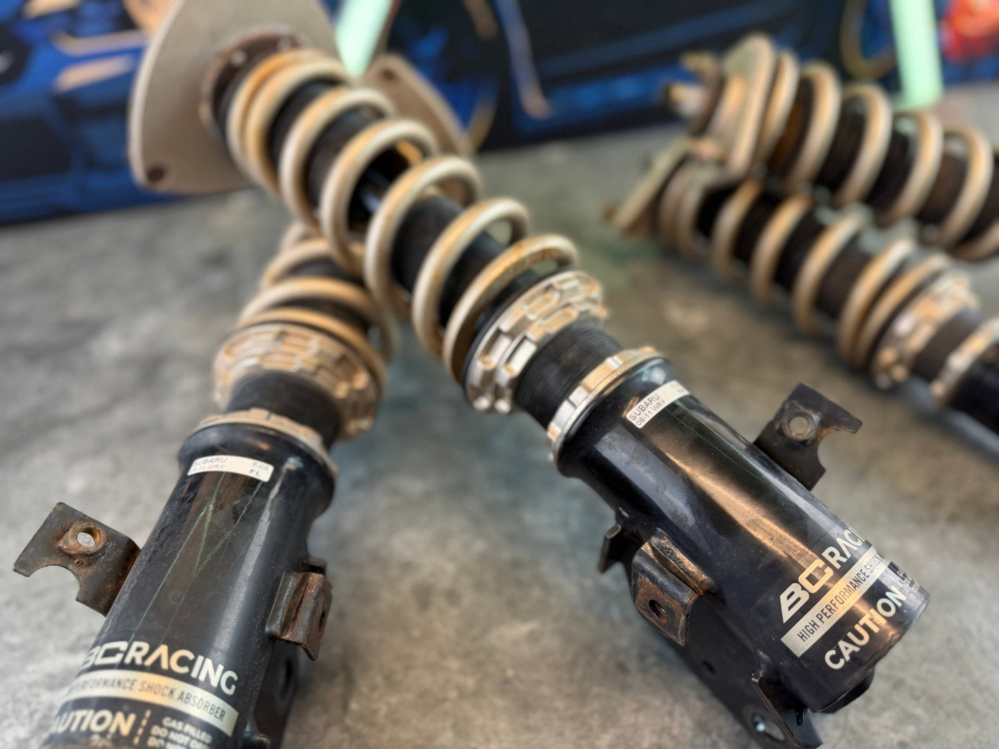 BC racing BR coil overs coilovers suspension 2008-2014 Subaru wrx 5x100 w/ swift springs