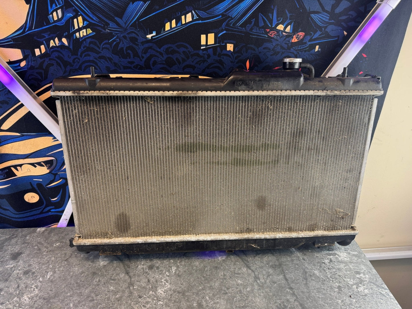 2002-2005 Subaru WRX STi OEM Radiator Assembly Fan Shroud