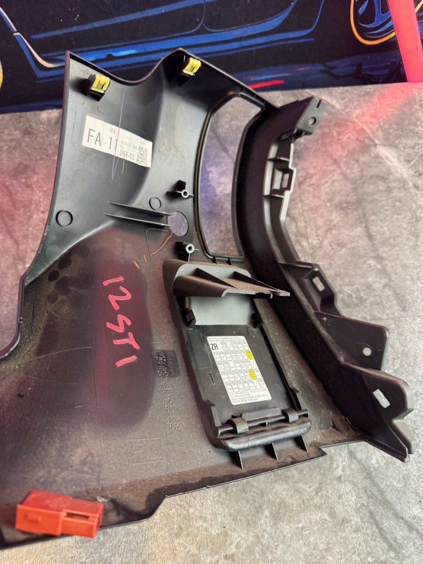 2008-2014 Subaru Impreza WRX STi OEM Under Dash Steering Wheel Kick Trim