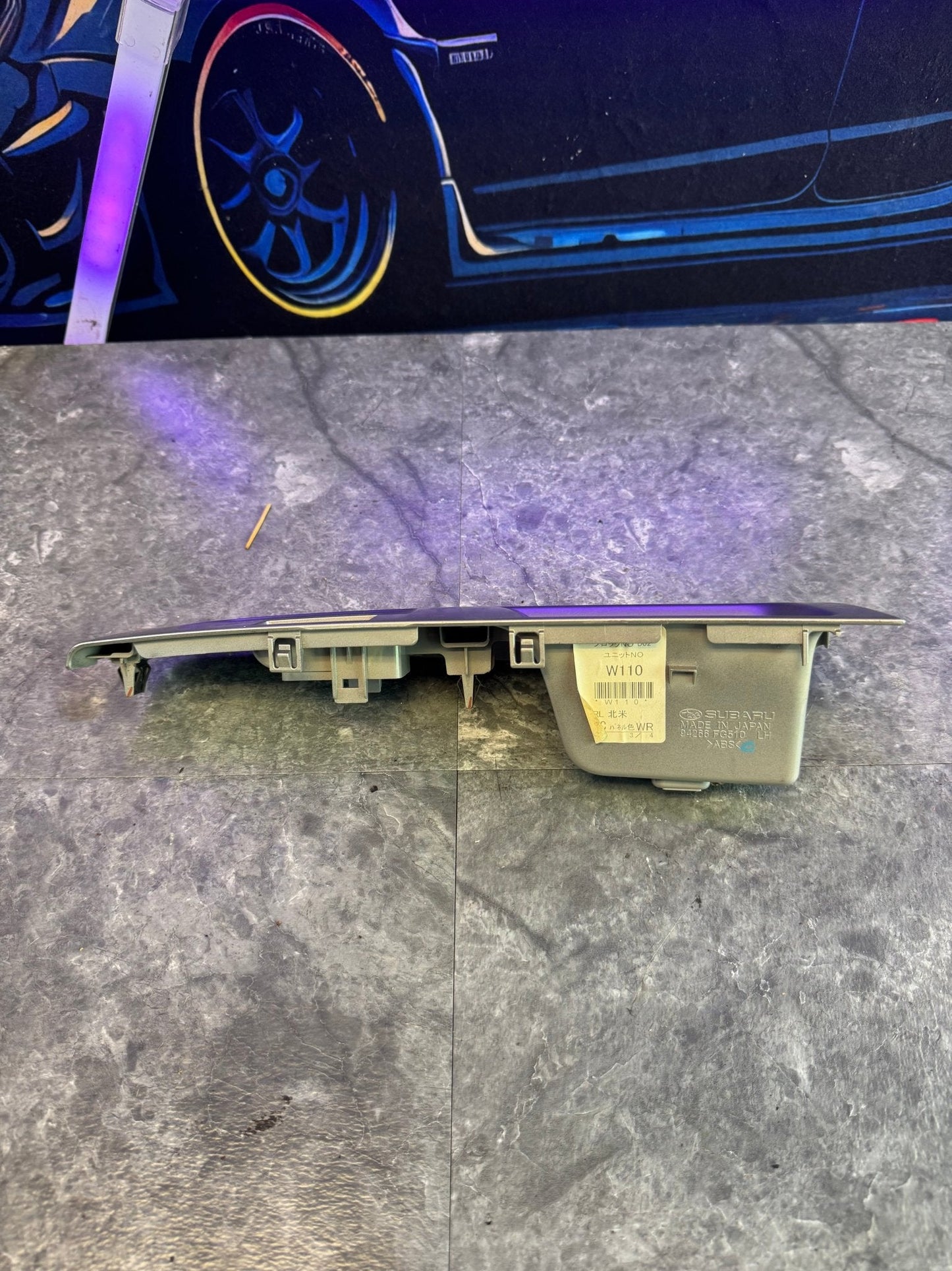 2008-2014 Subaru WRX STi Rear Left Switch Trim Panel LH Driver
