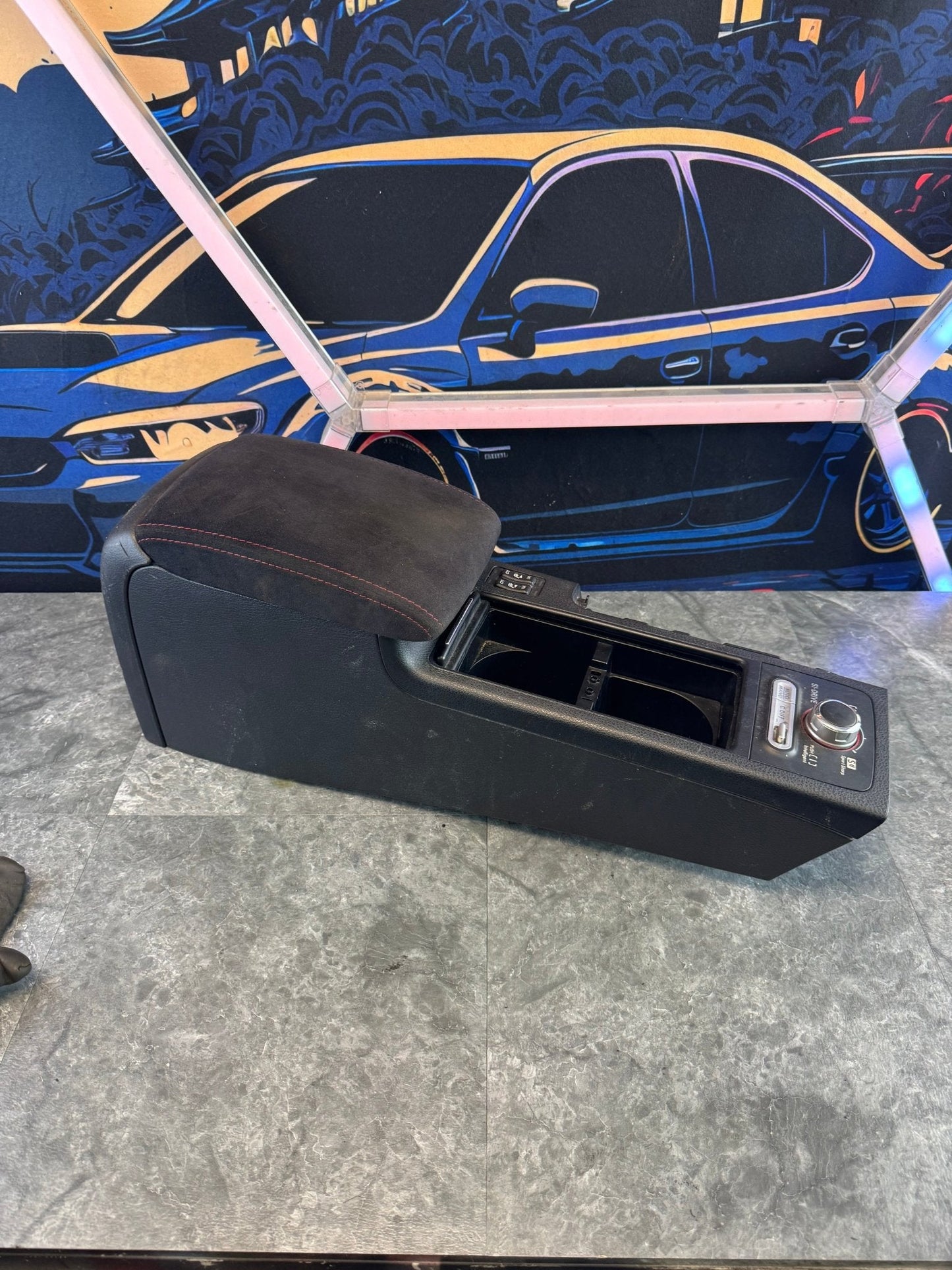 2008-2014 Subaru Impreza WRX STI Center Console Armrest Cup Holder