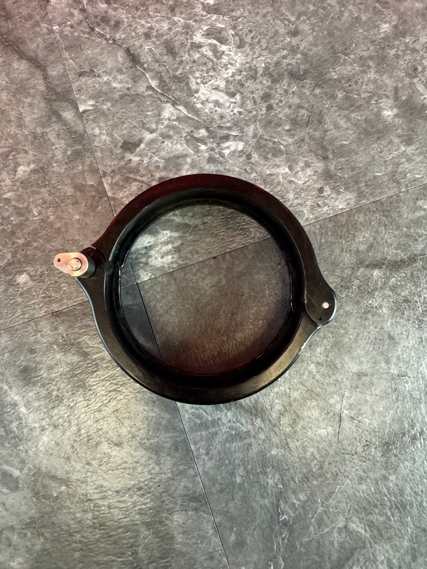 Vibrant Vanjen 3" HD Clamp Quick Disconnect Piping Clamp Broken Pin Anodized Black