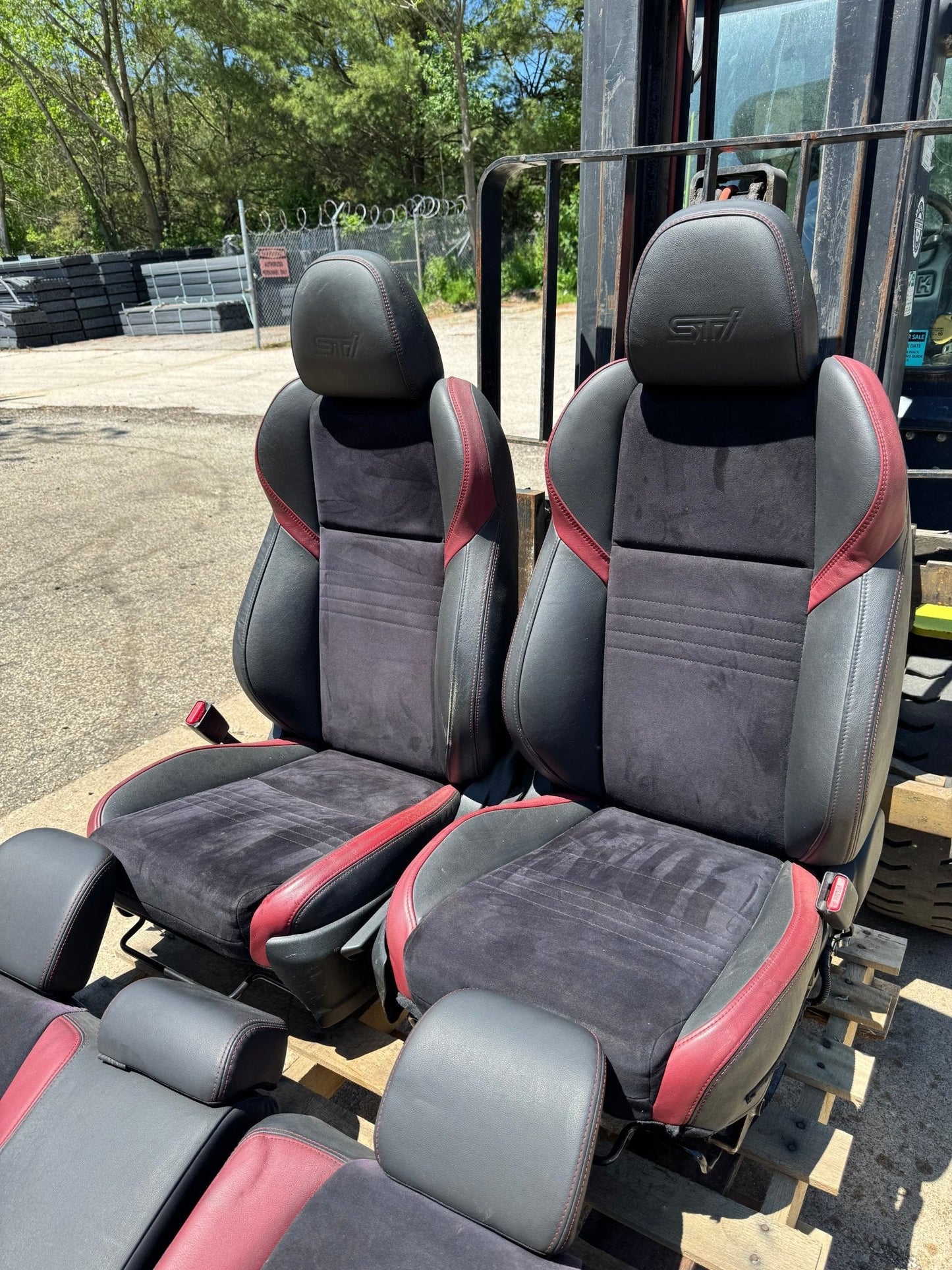2015-2021 Subaru WRX STi OEM Front And Rear Alcantara Seats Set LH RH